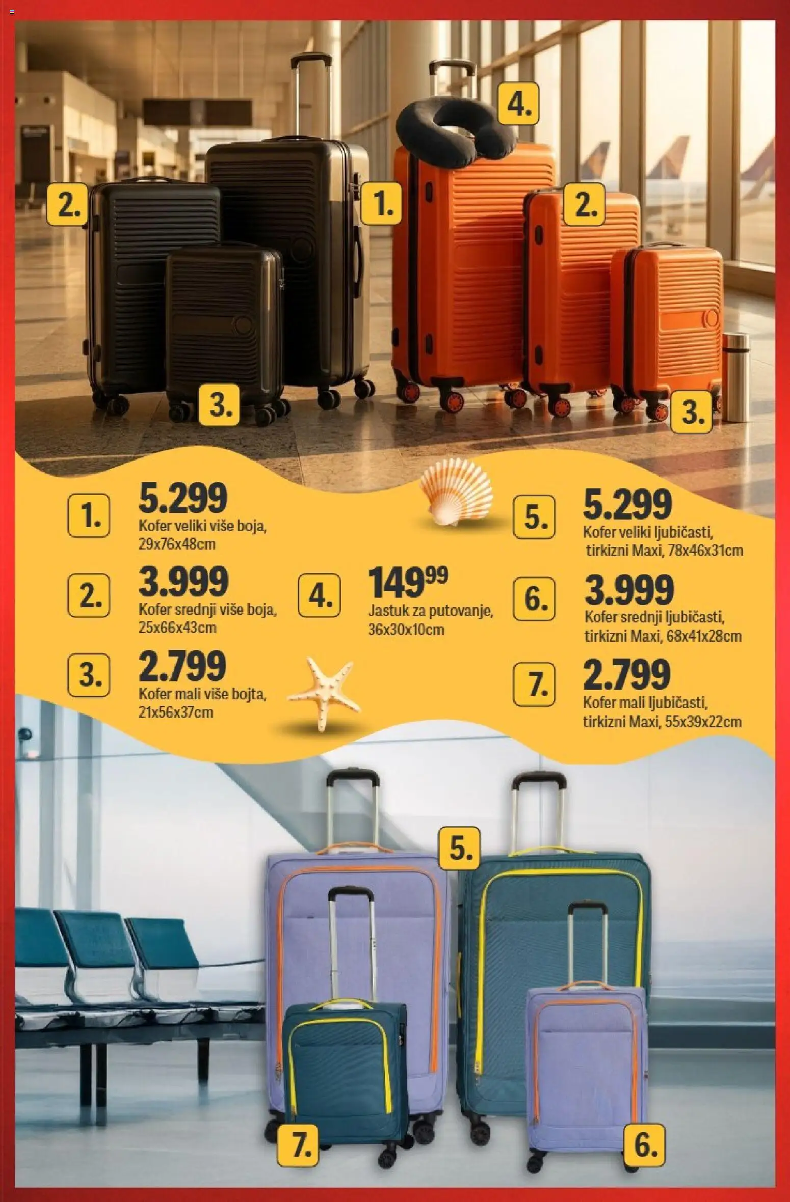 Mega Maxi katalog - važi od 18.06.2026 | Strana: 17 | Proizvode: Kofer, Jastuk