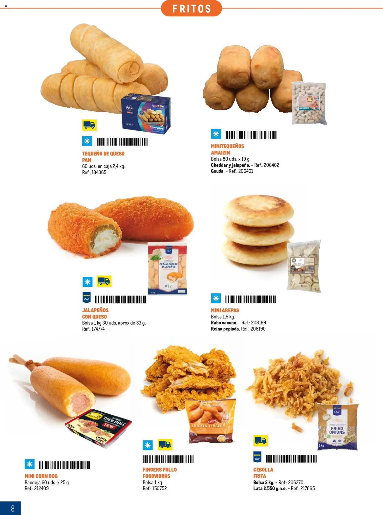 Makro Especial Catering Prat │ válido desde el 16.03.2026 | Página: 8 | Productos: Queso, Παγωμένο τσάι, Bolsa, Caja