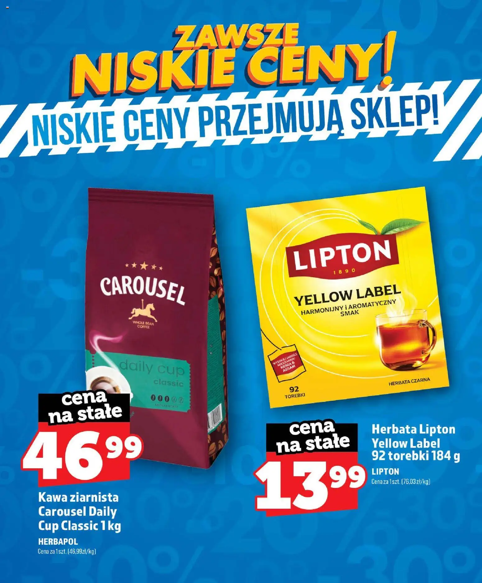 Topaz gazetka - Zawsze Niskie Ceny od 01.07.2026 | Strona: 65 | Produkty: Kawa ziarnista, Herbata lipton, Herbata, Torebki