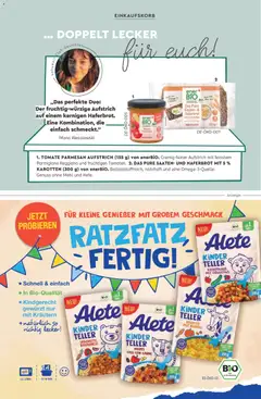 Alte KINDER TELLER RISOTTO MIT KÜRBIS, Alte Kinder Teller Risotto mit Kürbis. ab 06.06.2026 gültig | Seite: 33 | Produkte: Mehl, Chili, Kürbis