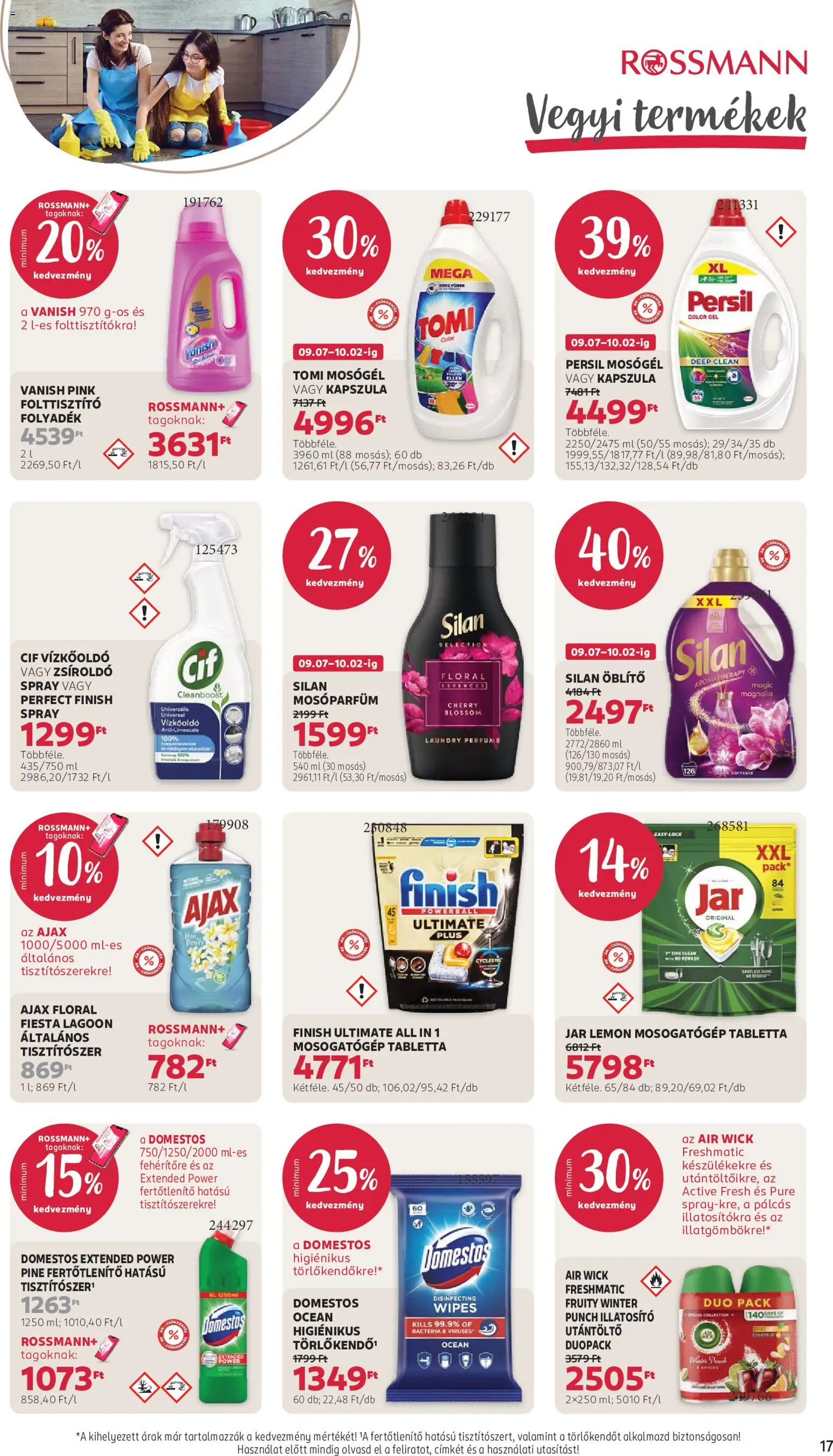 Rossmann akciós ujság - amely érvényes a következő dátumtól: 2026.09.21. | Oldal: 19 | Termékek: Kapszula, Persil, Jar, Vízkőoldó