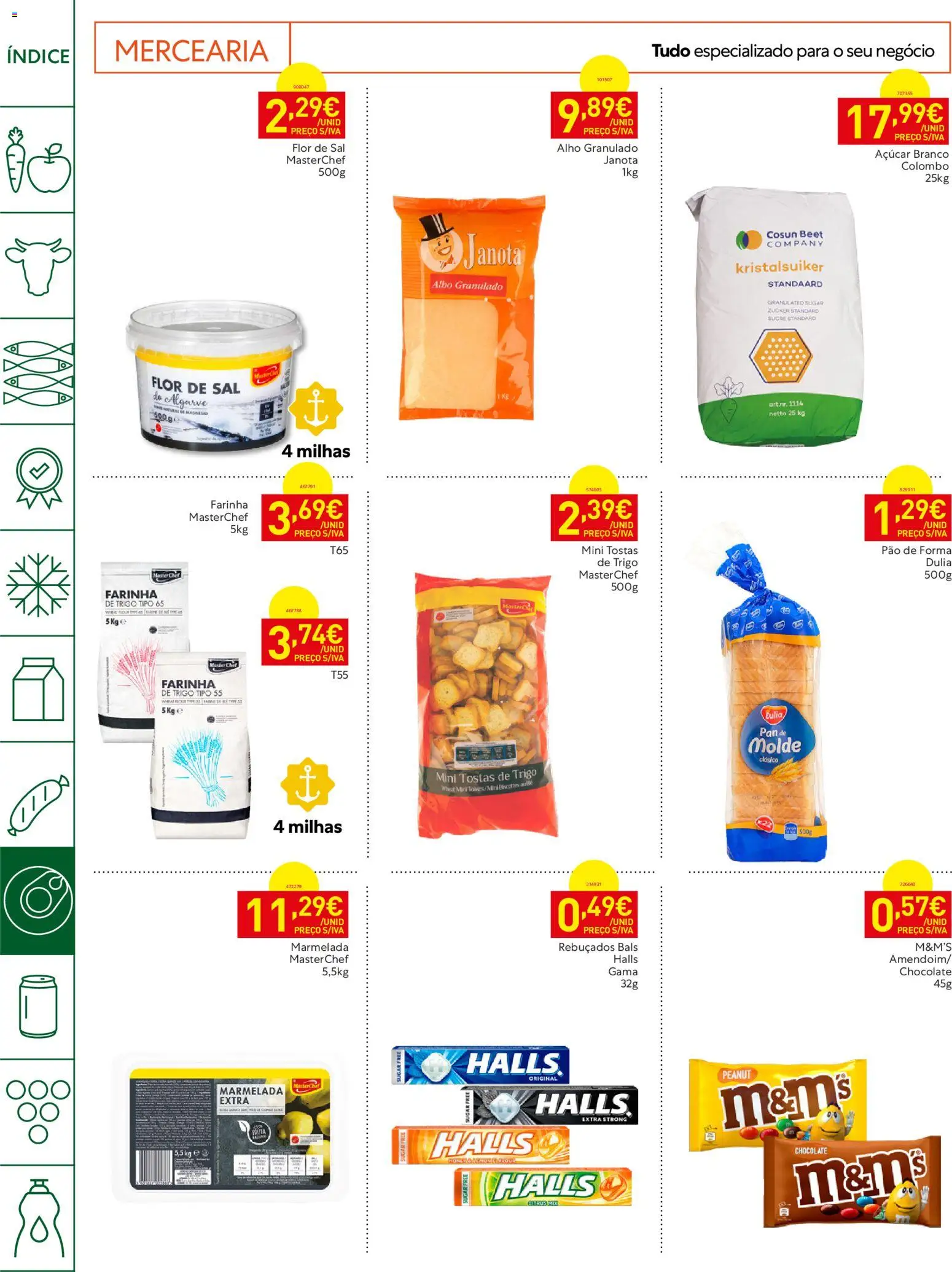 Recheio Horeca Madeira │ válido de 22/09/2026 | Página: 18 | Produtos: Pão de forma, Sal, Farinha, Alho