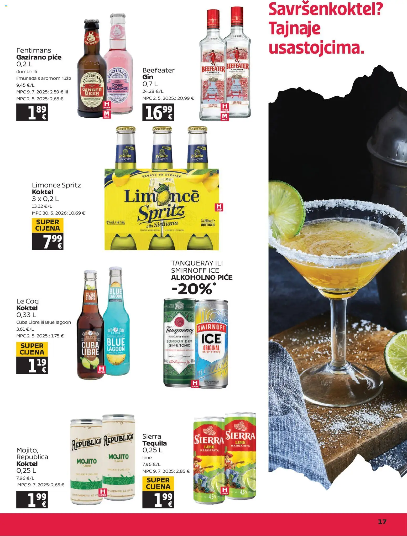 Tommy katalog | vrijedi od 16.07.2026 | Stranica: 17 | Proizvodi: Gin, Tonic, Limunada, Đumbir
