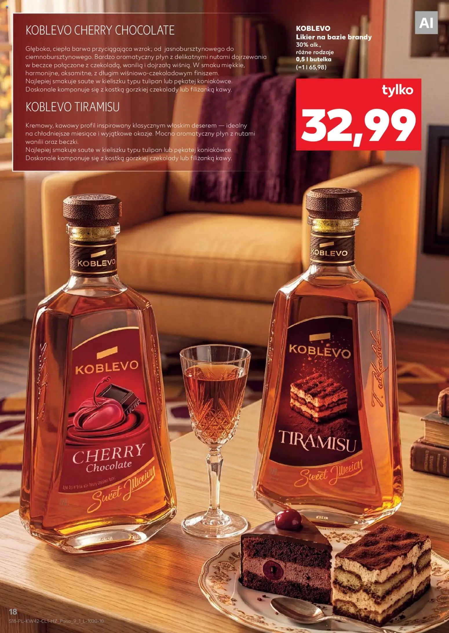 Kaufland Polsko leták - Barek od 15.10.2026 | Strana: 18 | Produkty: Tiramisu, Brandy