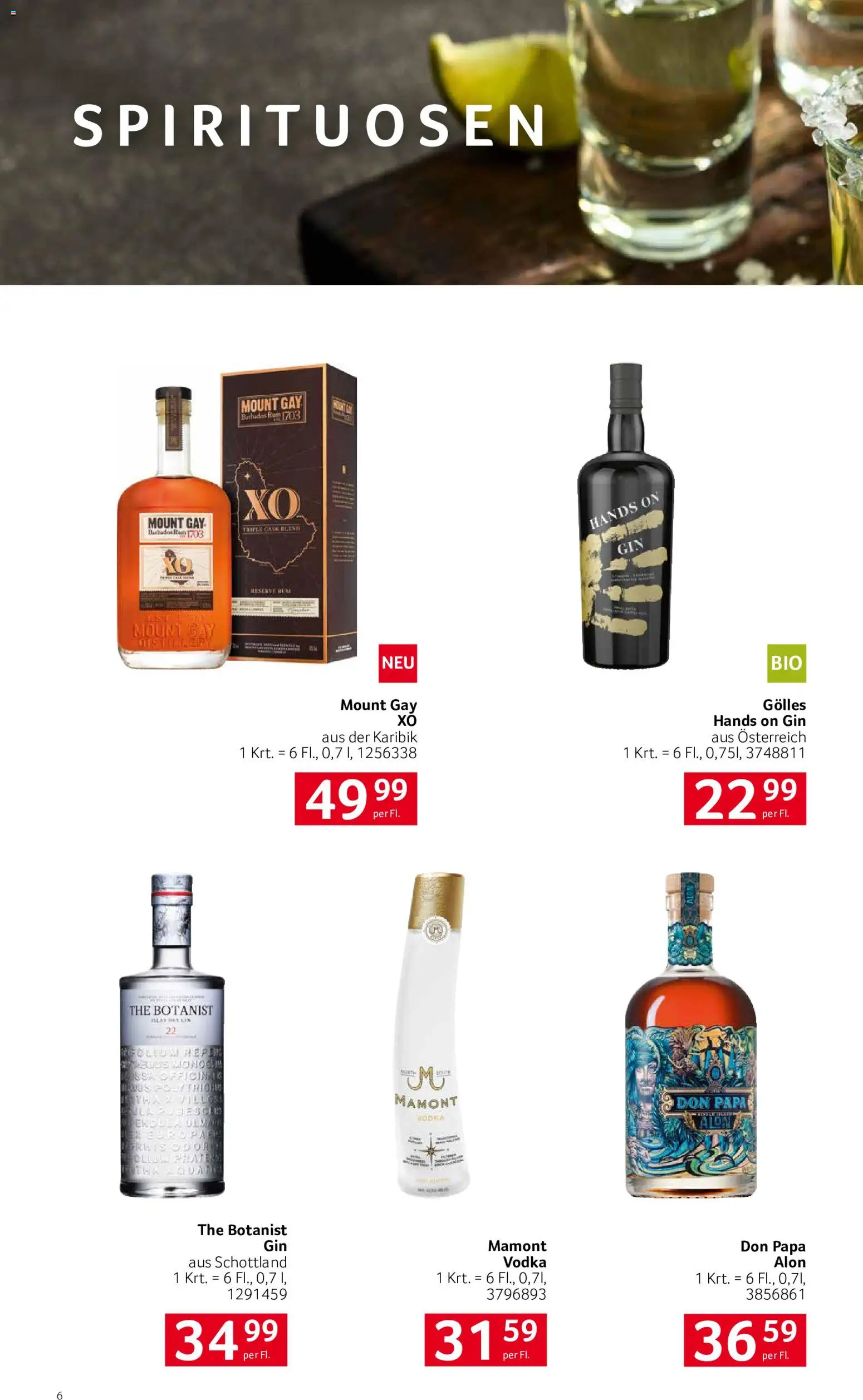 Transgourmet Trinkwerk Herbst gültig ab 30.08.2026 | Seite: 6 | Produkte: Gin