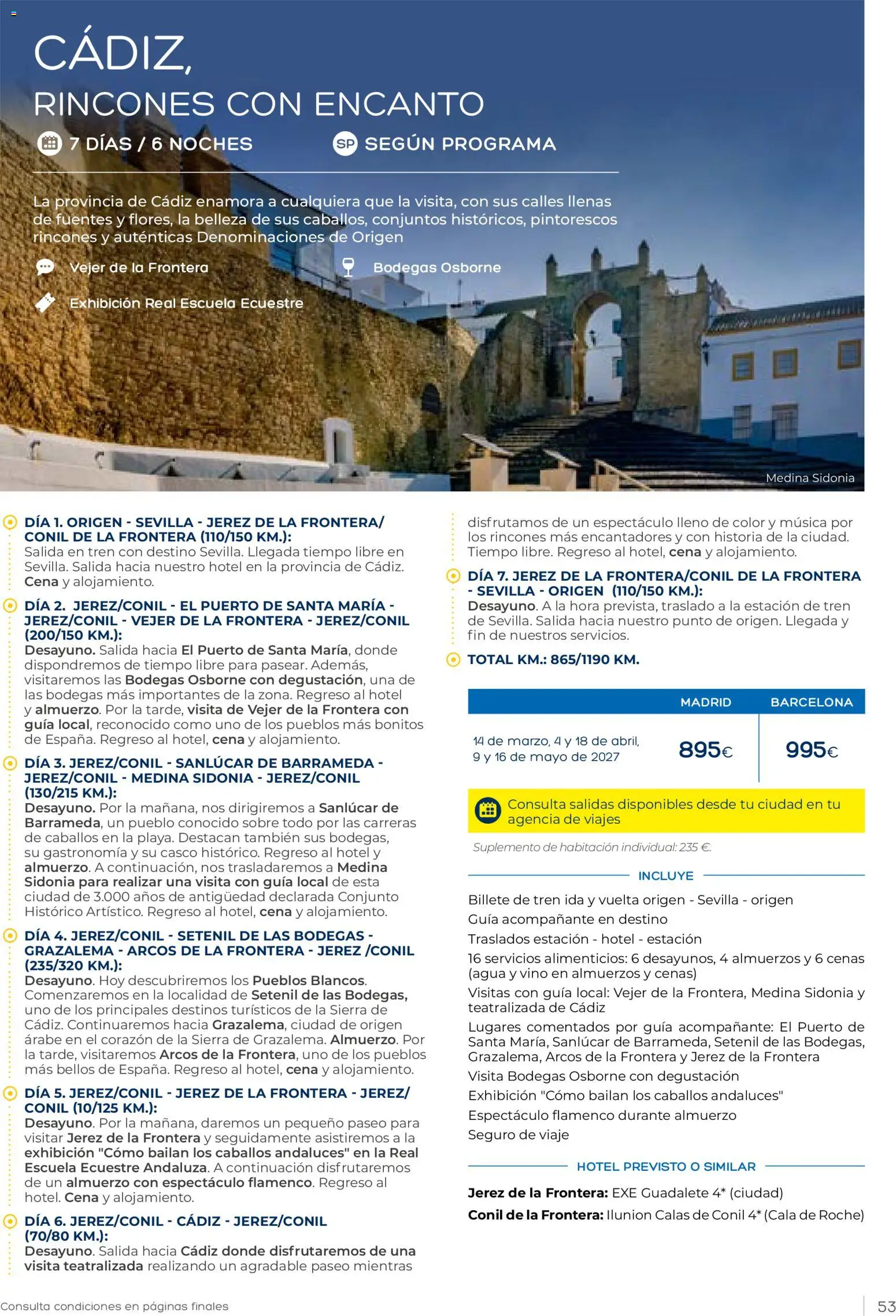 Viajes El Corte Inglés Club de Vacaciones otoño primavera │ válido desde el 01/09/2026 | Página: 53 | Productos: Vino, Agua