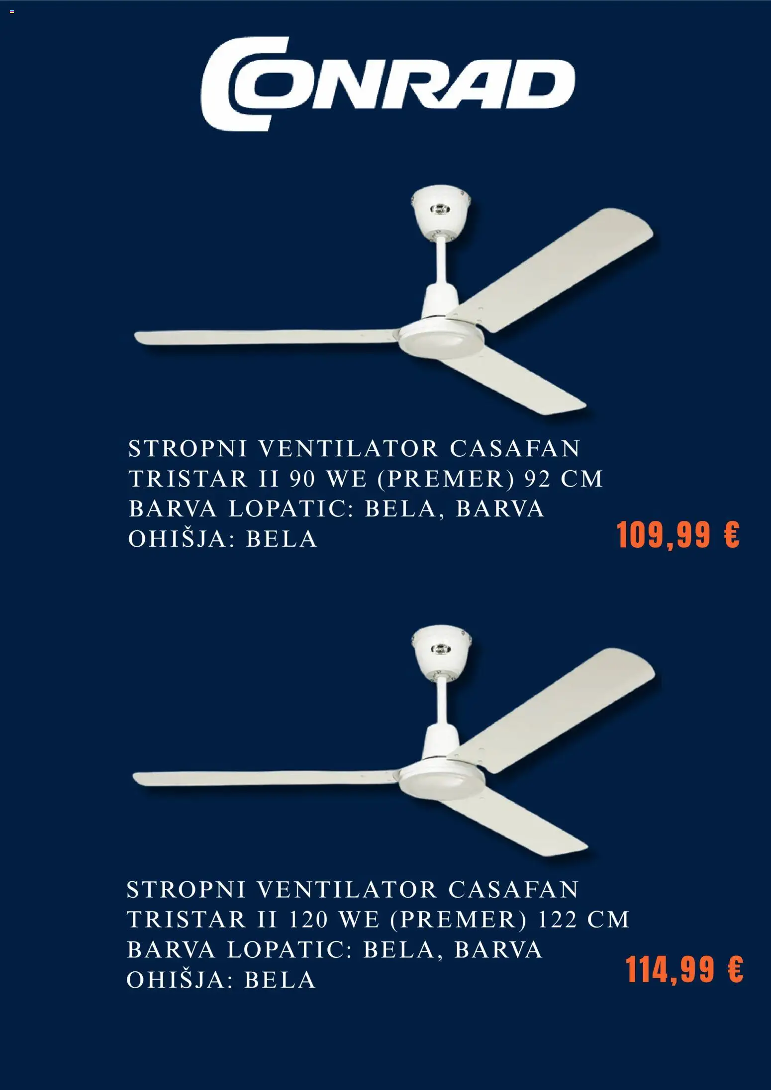 Novi Conrad katalog ponudbe – veljaven od 13.08.2026 | Stran: 2 | Izdelki: Ventilator, Barva, Stropni ventilator