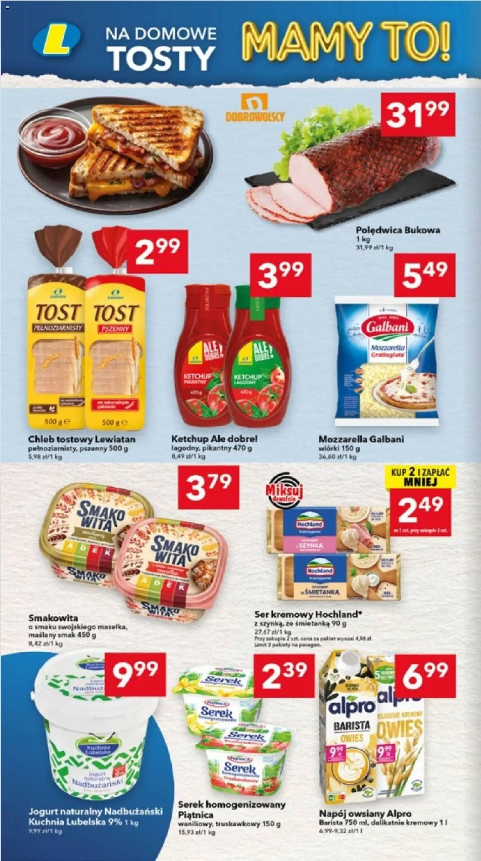 Lewiatan gazetka - Lublin od 18.06.2026 | Strona: 4 | Produkty: Napój owsiany, Serek homogenizowany, Jogurt naturalny, Jogurt