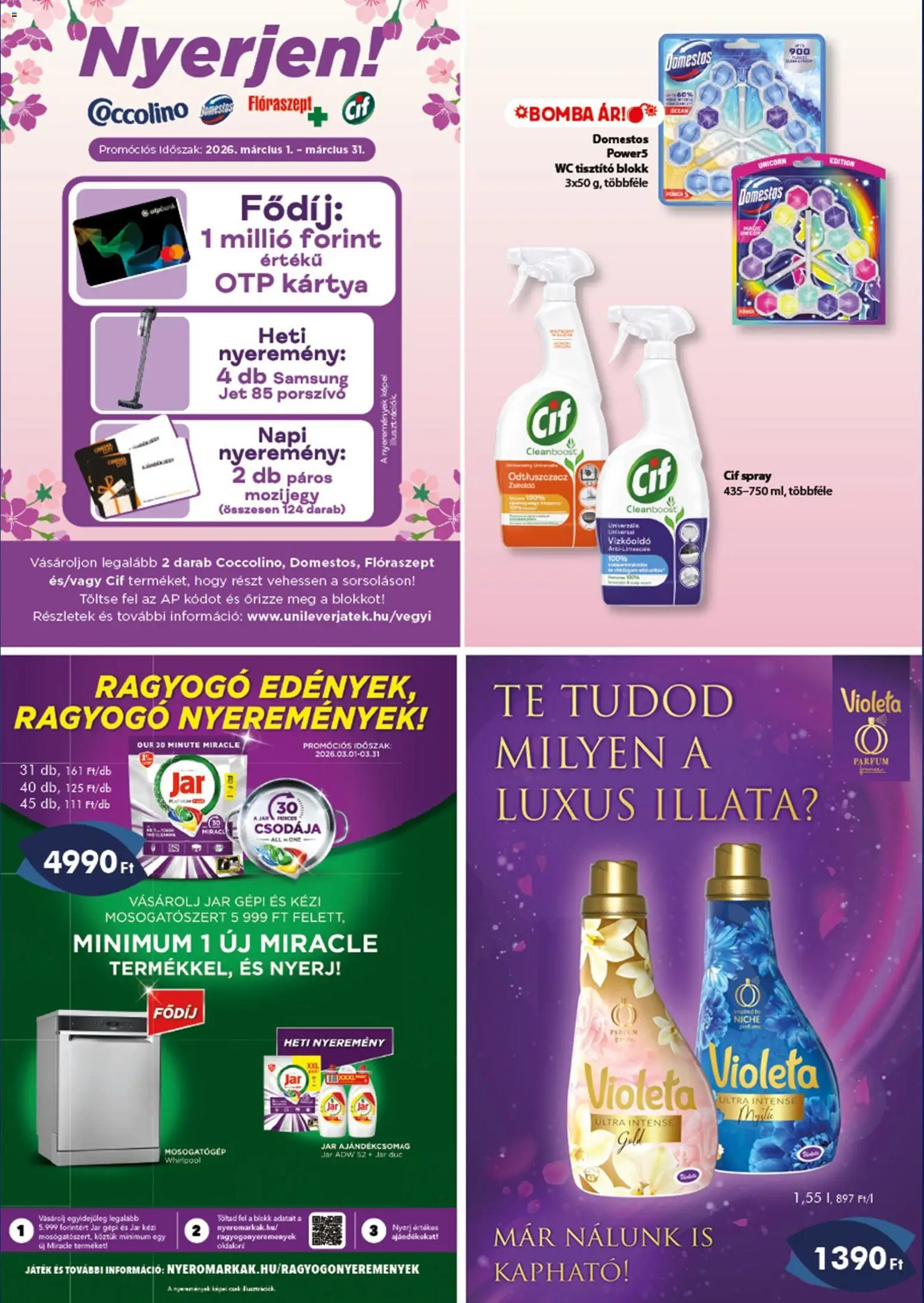 Azur akciós ujság - amely érvényes a következő dátumtól: 04.03.2026 | Oldal: 2 | Termékek: Játék, Porszívó, Vízkőoldó, Parfüm