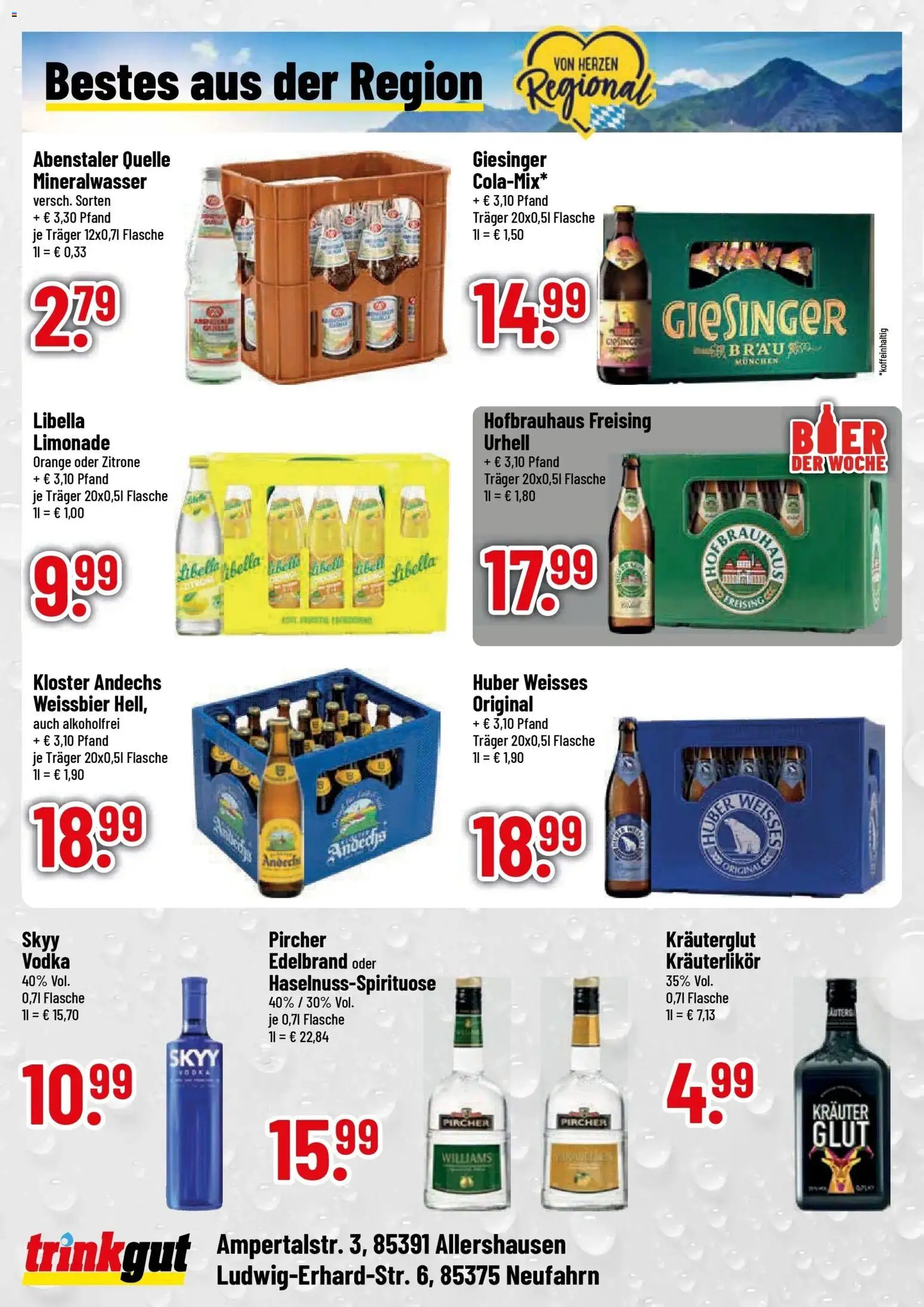 Trinkgut Prospekt Neufahrn (ab 12.10.2026) » Angebote online | Seite: 4 | Produkte: Bier, Limonade, Mineralwasser, Zitrone