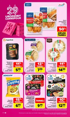 Pogląd oferty "Carrefour gazetka" - ważna od 28.09.2026 | Strona: 24 | Produkty: Spaghetti, Filet, Hummus, Kopytka