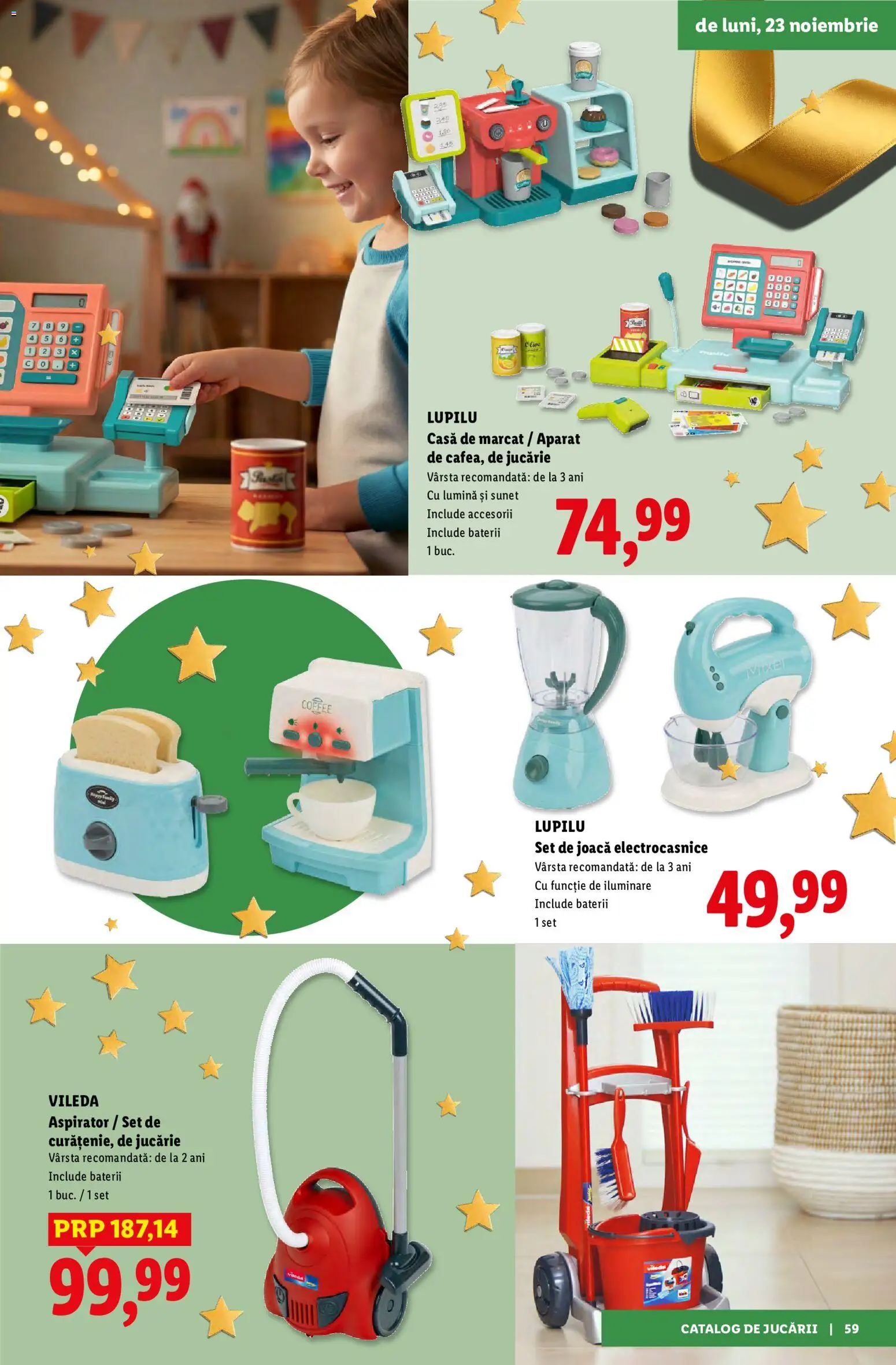 Noul catalog Lidl – valabil de la 02.11.2026 | Pagină: 59 | Produse: Lumină, Aspirator, Aparat, Vileda