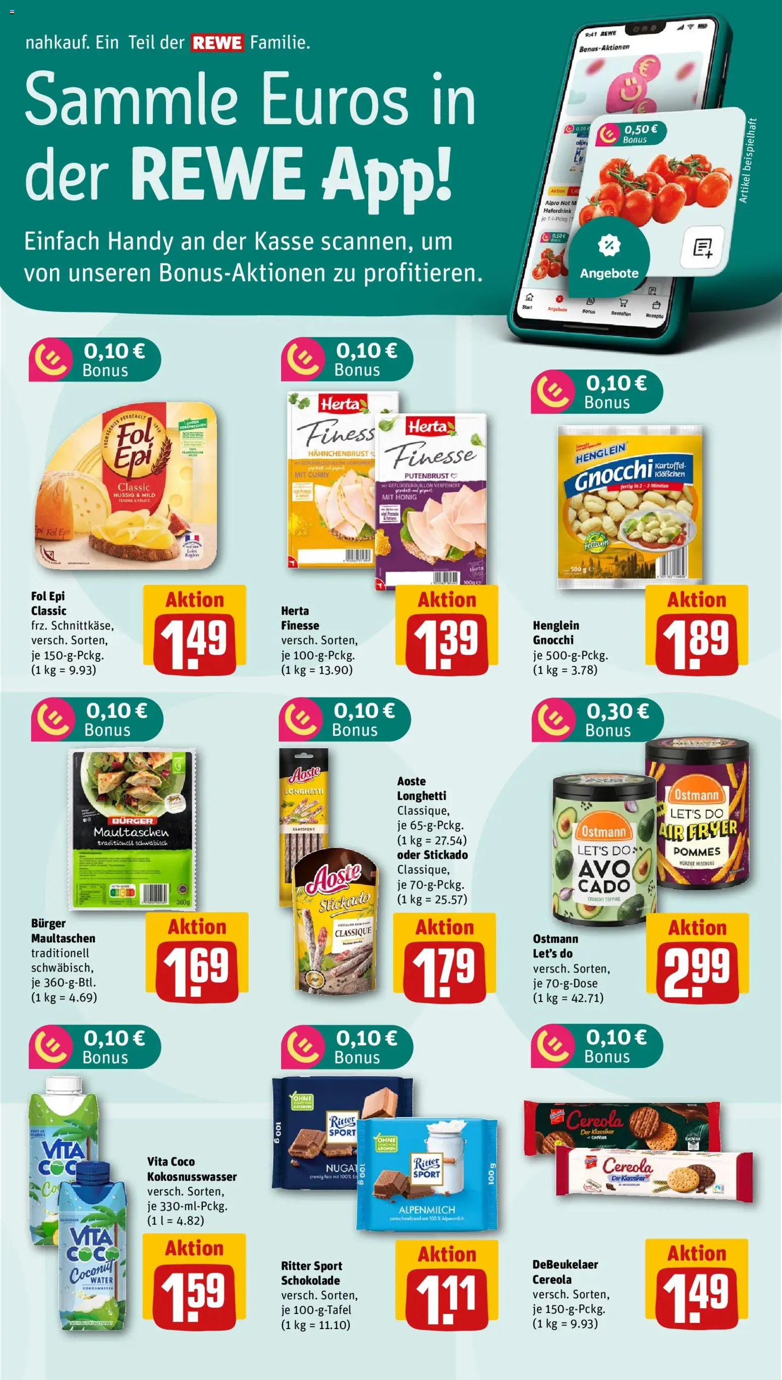Nahkauf Prospekt – gültig ab 21.09.2026 | Seite: 5 | Produkte: Gnocchi, Ritter sport, Pommes, Maultaschen