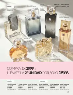 Vista previa Catálogo AVON campaña 8 válido desde el 01/08/2026 | Página: 27 | Productos: Eau de toilette, Polvo, Eau de parfum