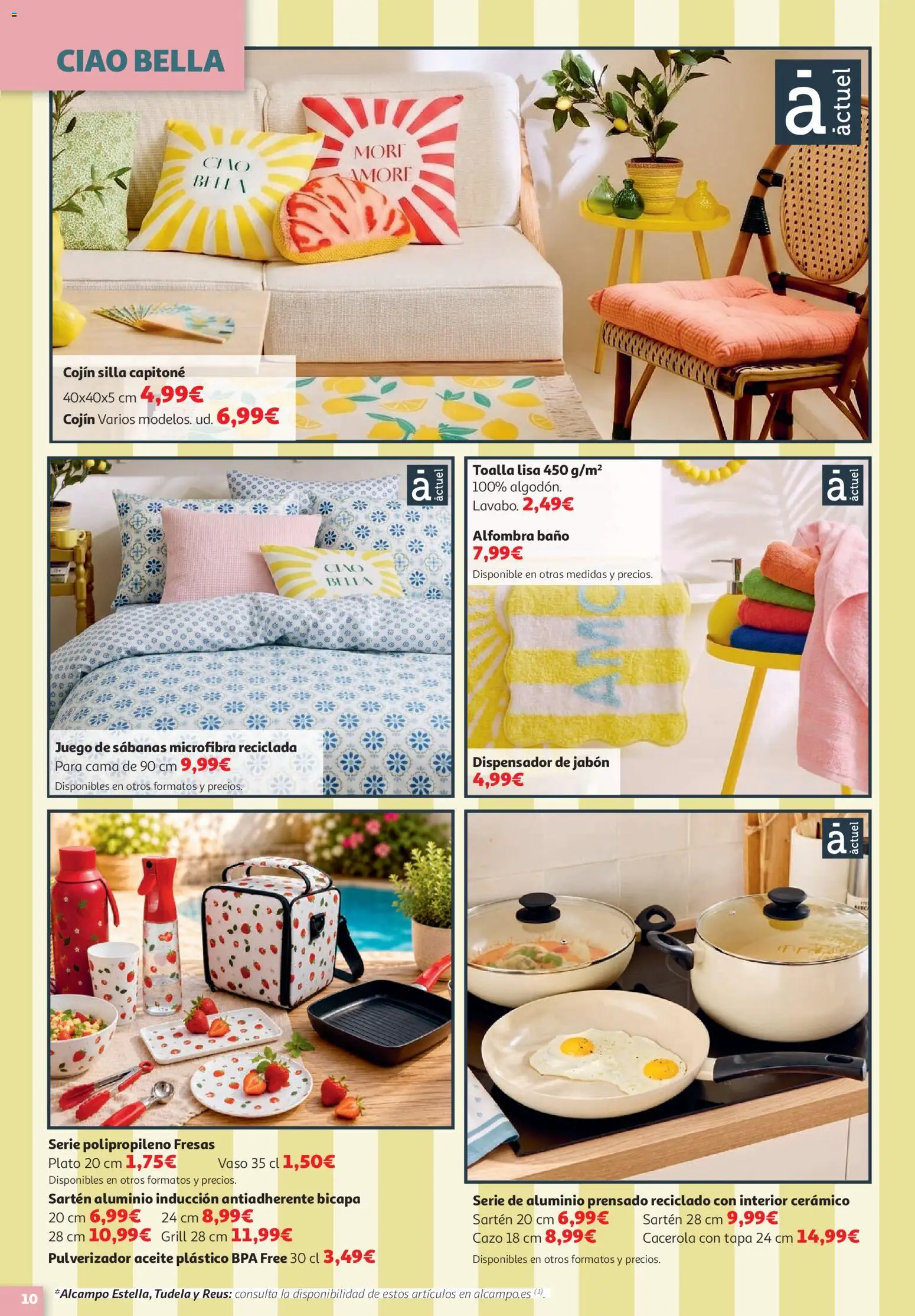 Alcampo Superstore Litoral │ válido desde el 15/07/2026 | Página: 10 | Productos: Jabón, Dispensador, Cojín, Alfombra