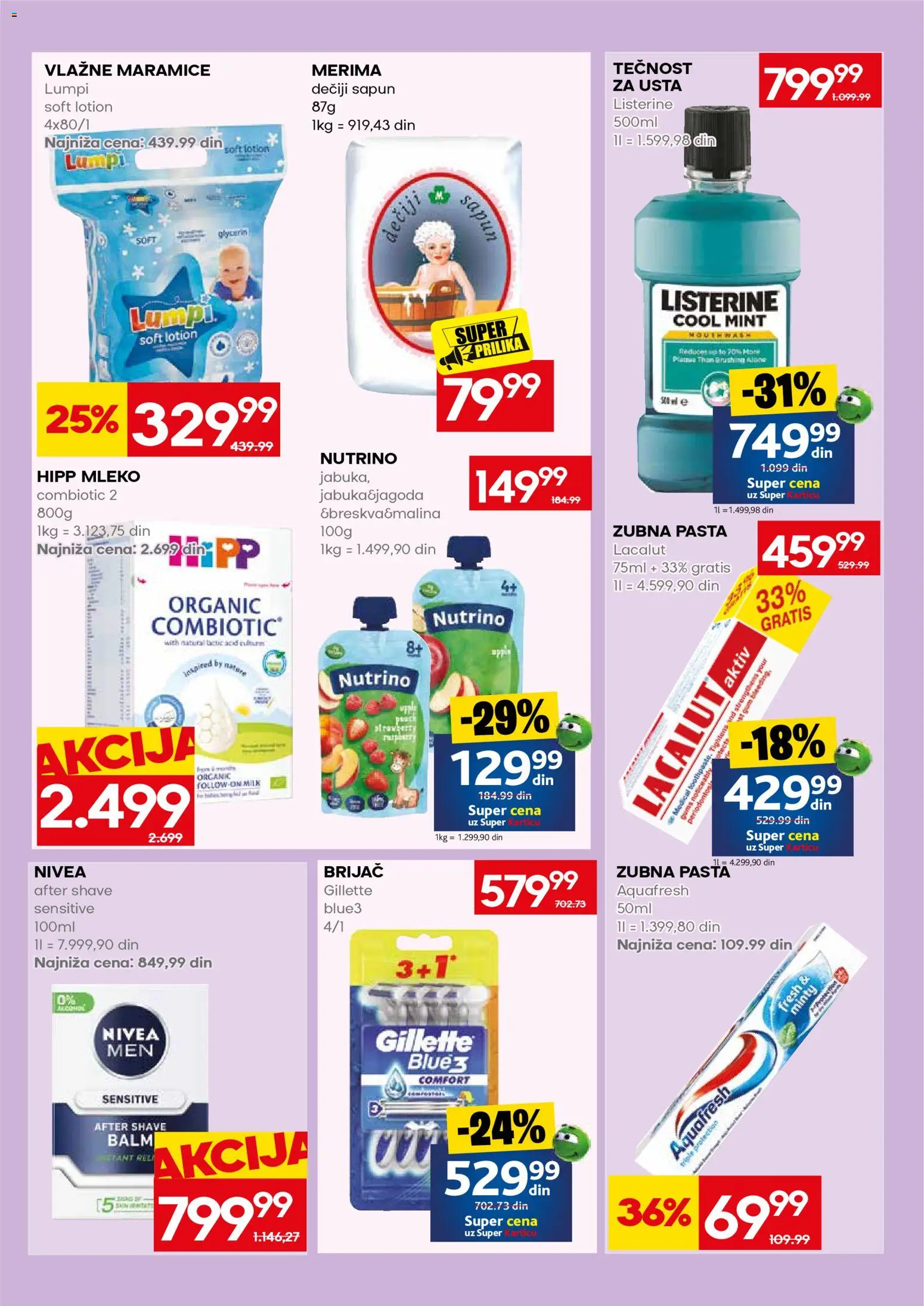 Mercator katalog - važi od 31.08.2026 | Strana: 51 | Proizvode: Brijač, Pasta, Nivea, Mleko