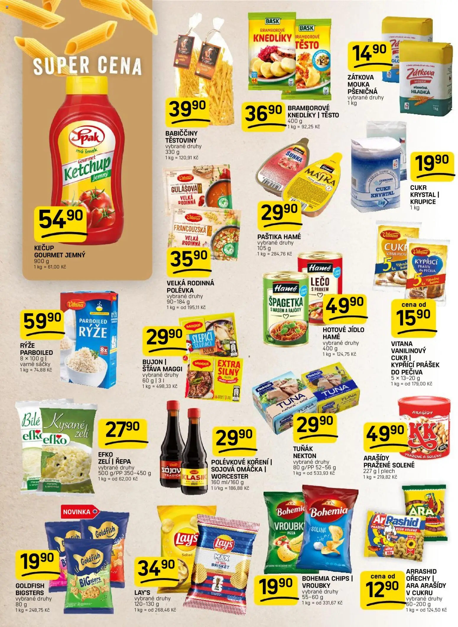 Flop leták od 24.06.2026 | Strana: 8 | Produkty: Tuňák, Cukr, Mouka, Bohemia chips