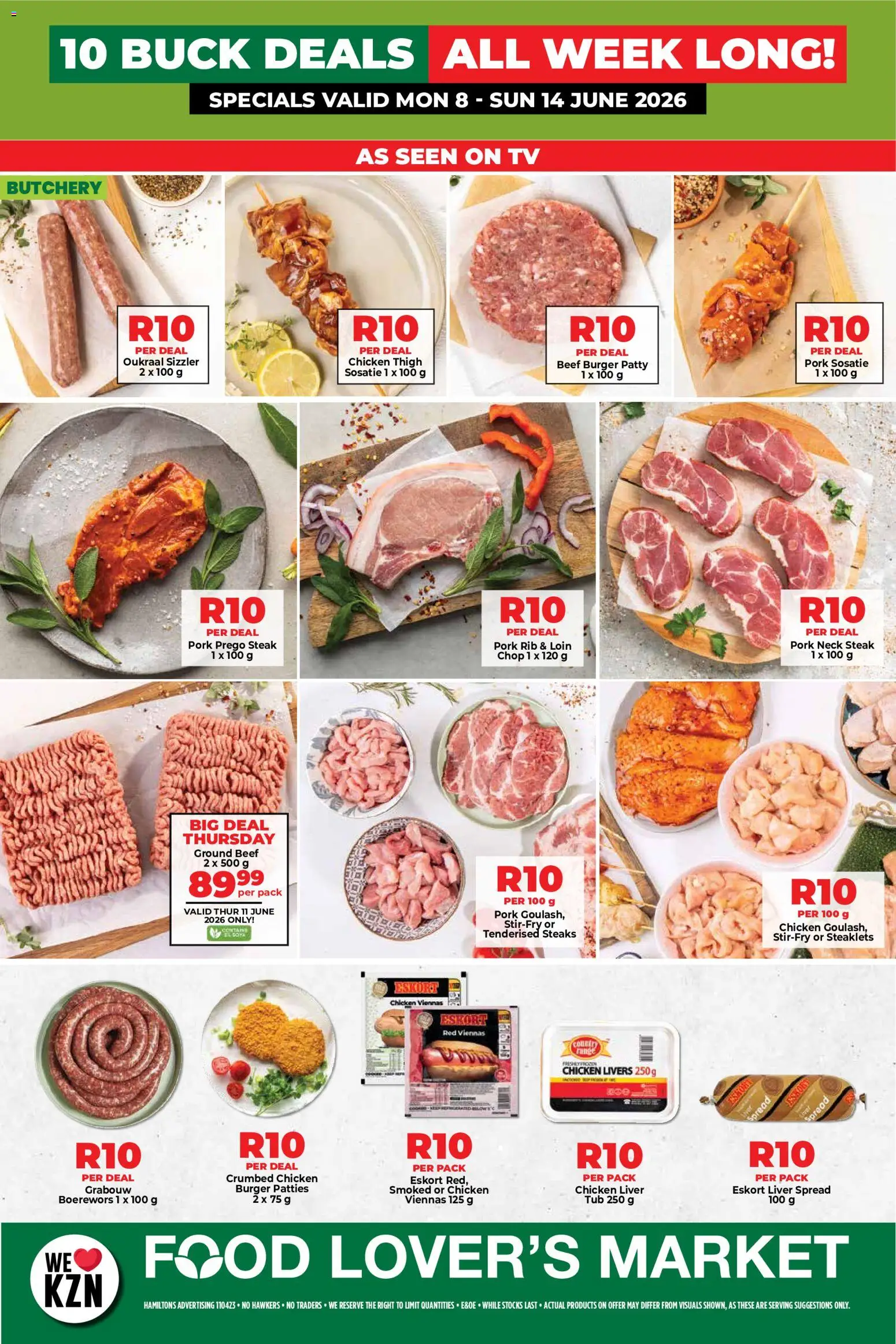 New Food Lover's Market catalogue – valid from 08.06.2026 | Page: 2 | Products: Drone, TV, Chicken, Beef