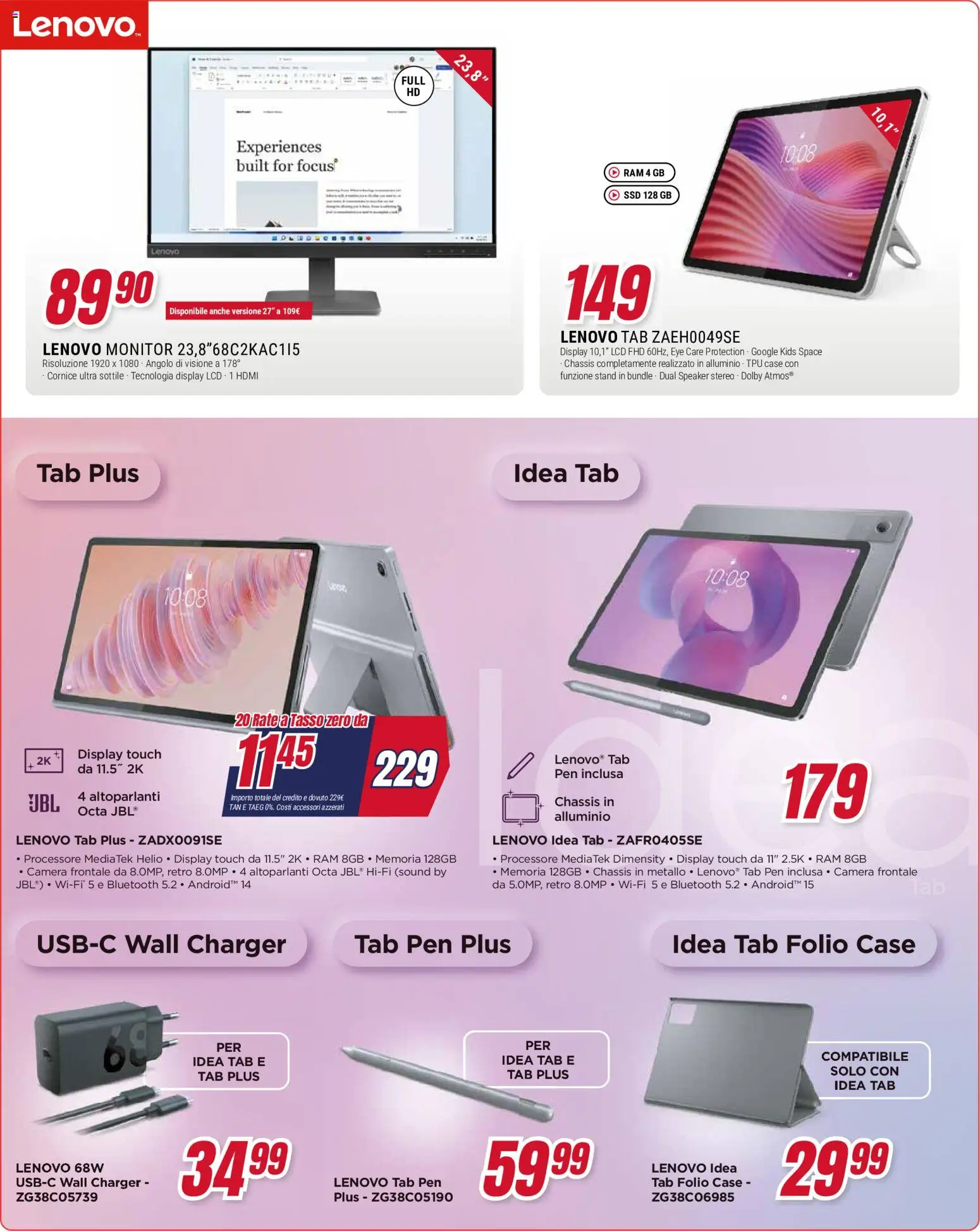 Volantino Trony del 21.05.2026 | Pagina: 32 | Prodotti: Monitor, Speaker, Alluminio