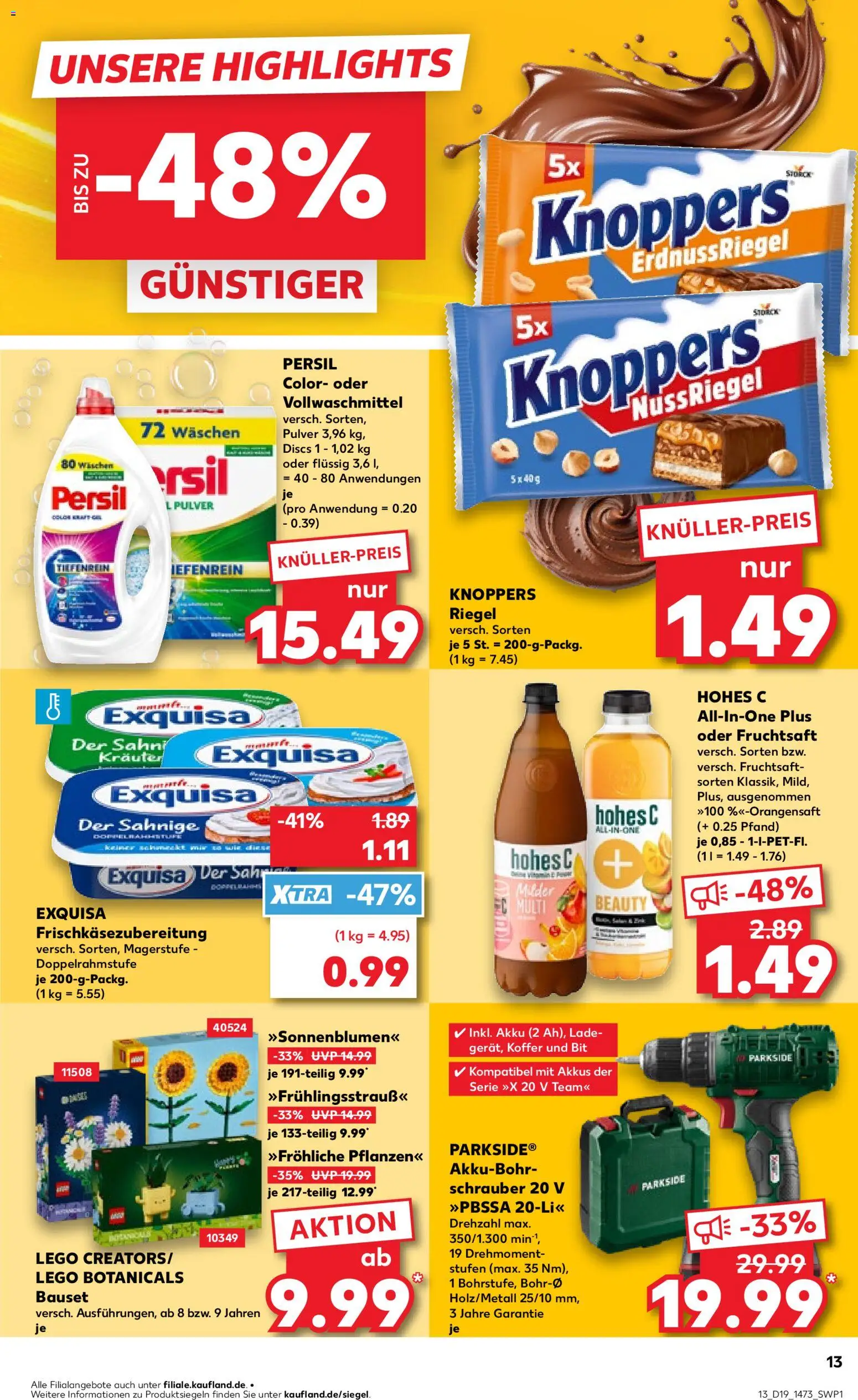 Kaufland Prospekt Frankfurt (Oder)	 – gültig ab 07.05.2026 | Seite: 13 | Produkte: Hohes c, Koffer, Fruchtsaft, Persil