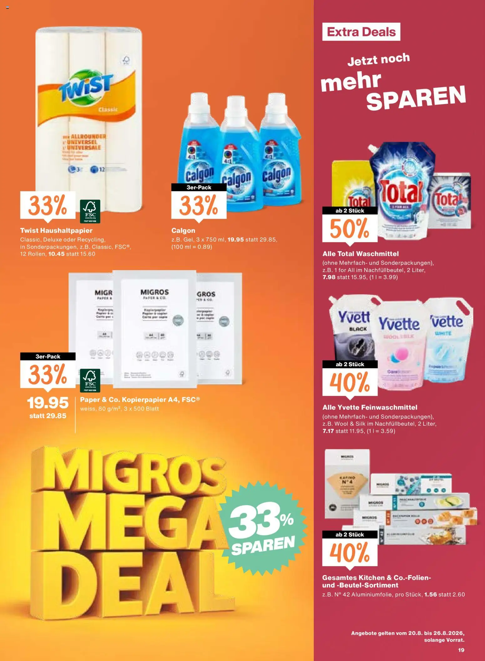 Migros aktionen – gültig ab 20.08.2026 | Seite: 19