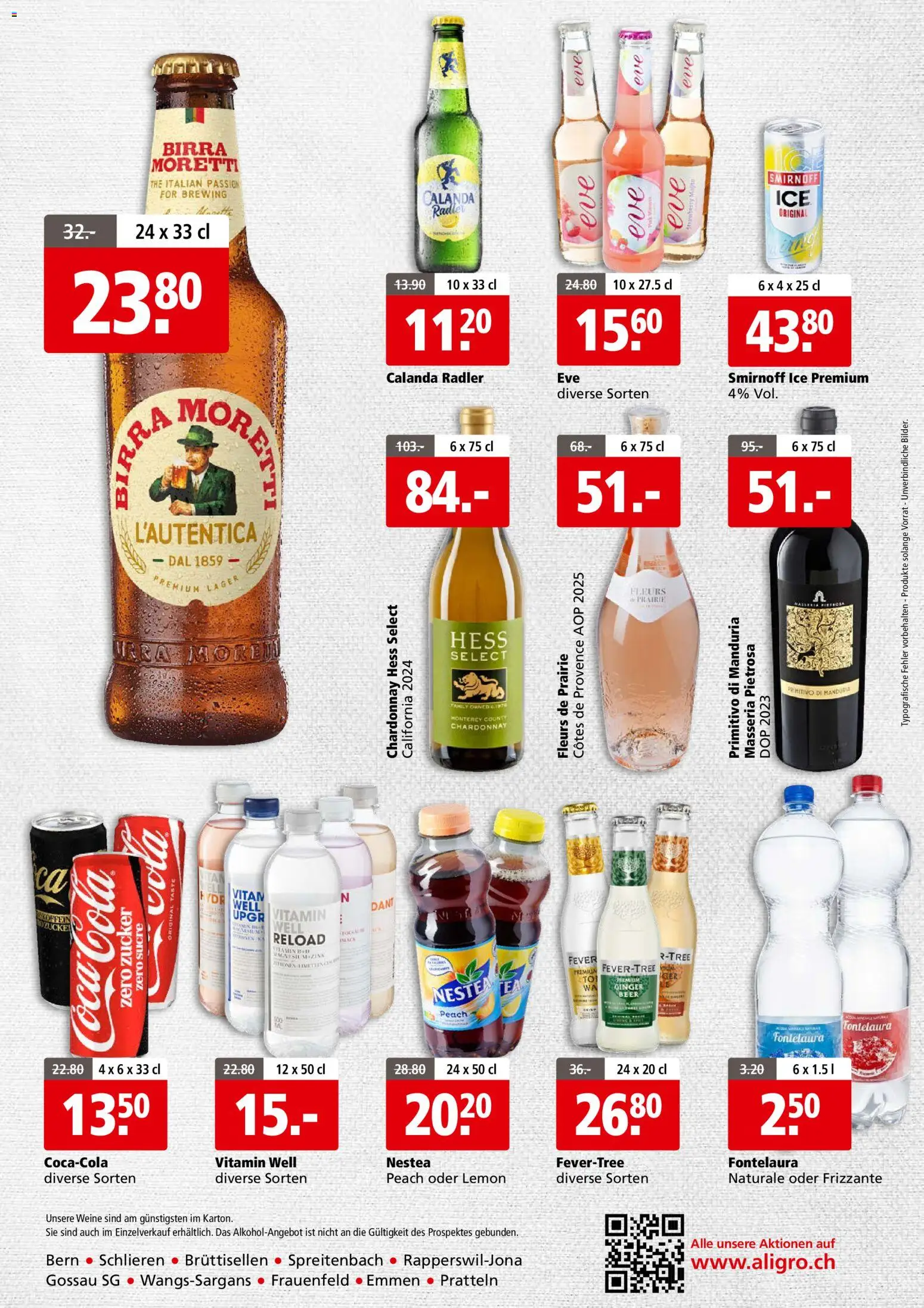 Aligro aktionen Business Schlieren, Gossau SG, Frauenfeld, Rapperswil-Jona, Sargans, Bern – gültig ab 31.08.2026 | Seite: 4 | Produkte: Zucker