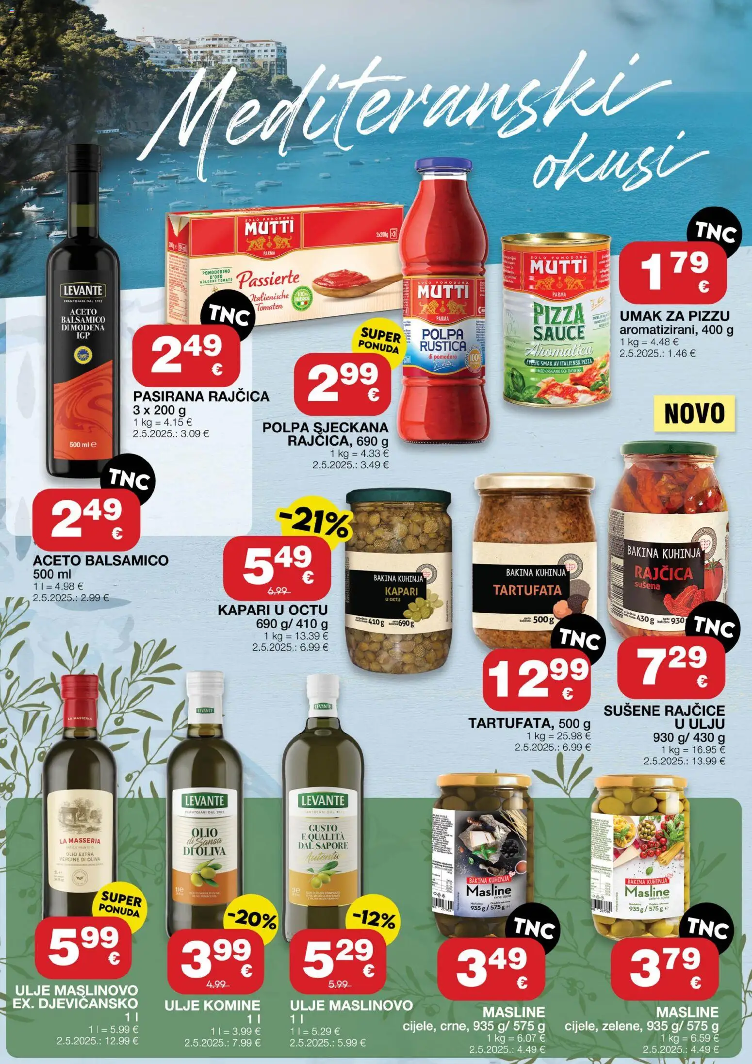 Stanić Diskont katalog | vrijedi od 25.06.2026 | Stranica: 2 | Proizvodi: Masline, Rajčice, Umak, Balsamico