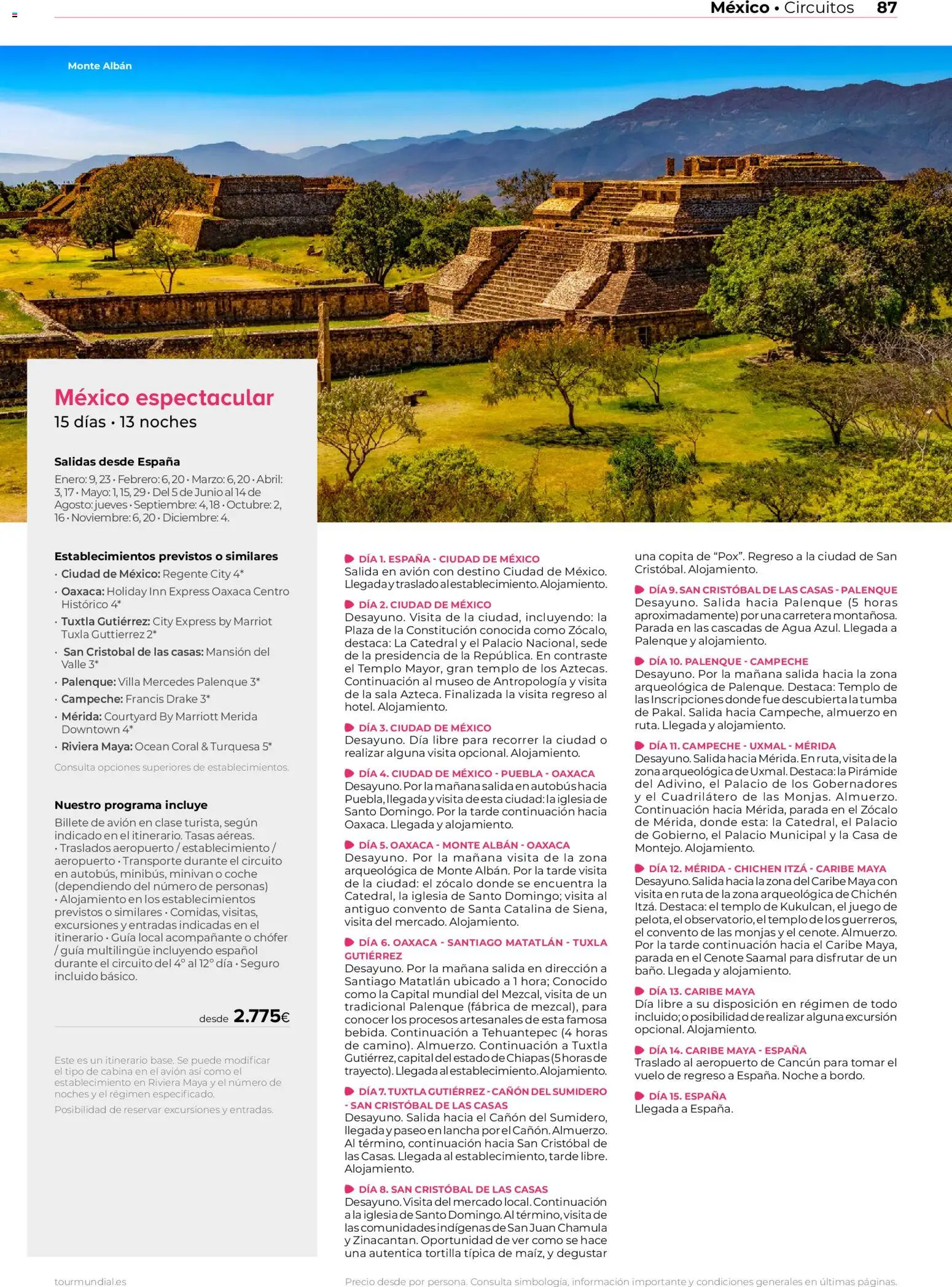 Viajes El Corte Inglés Norteamérica y Caribe │ válido desde el 01/01/2026 | Página: 87 | Productos: Agua