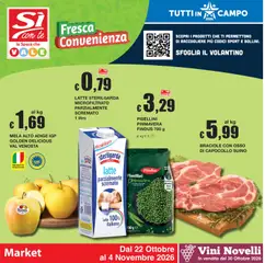 Anteprima del volantino Sì con Te volantino Market valido a partire dal 22/10/2026