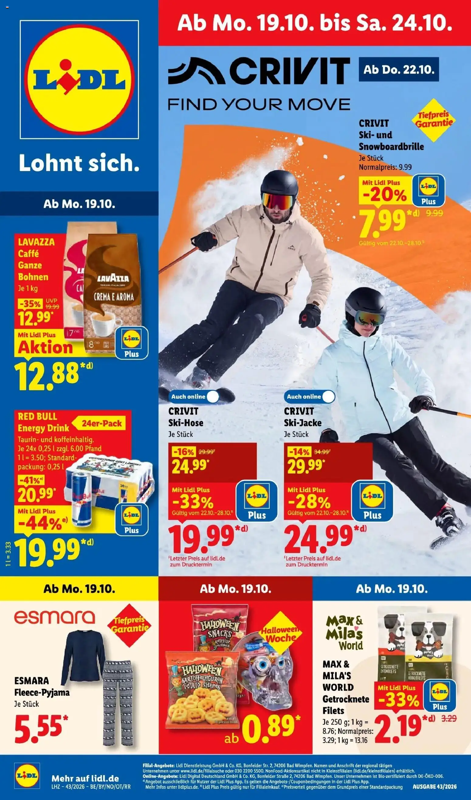 Lidl Prospekt Zülpich (ab 19.10.2026) zum Blättern » Angebote | Seite: 5 | Produkte: Red bull, Energy, Bad, Ski
