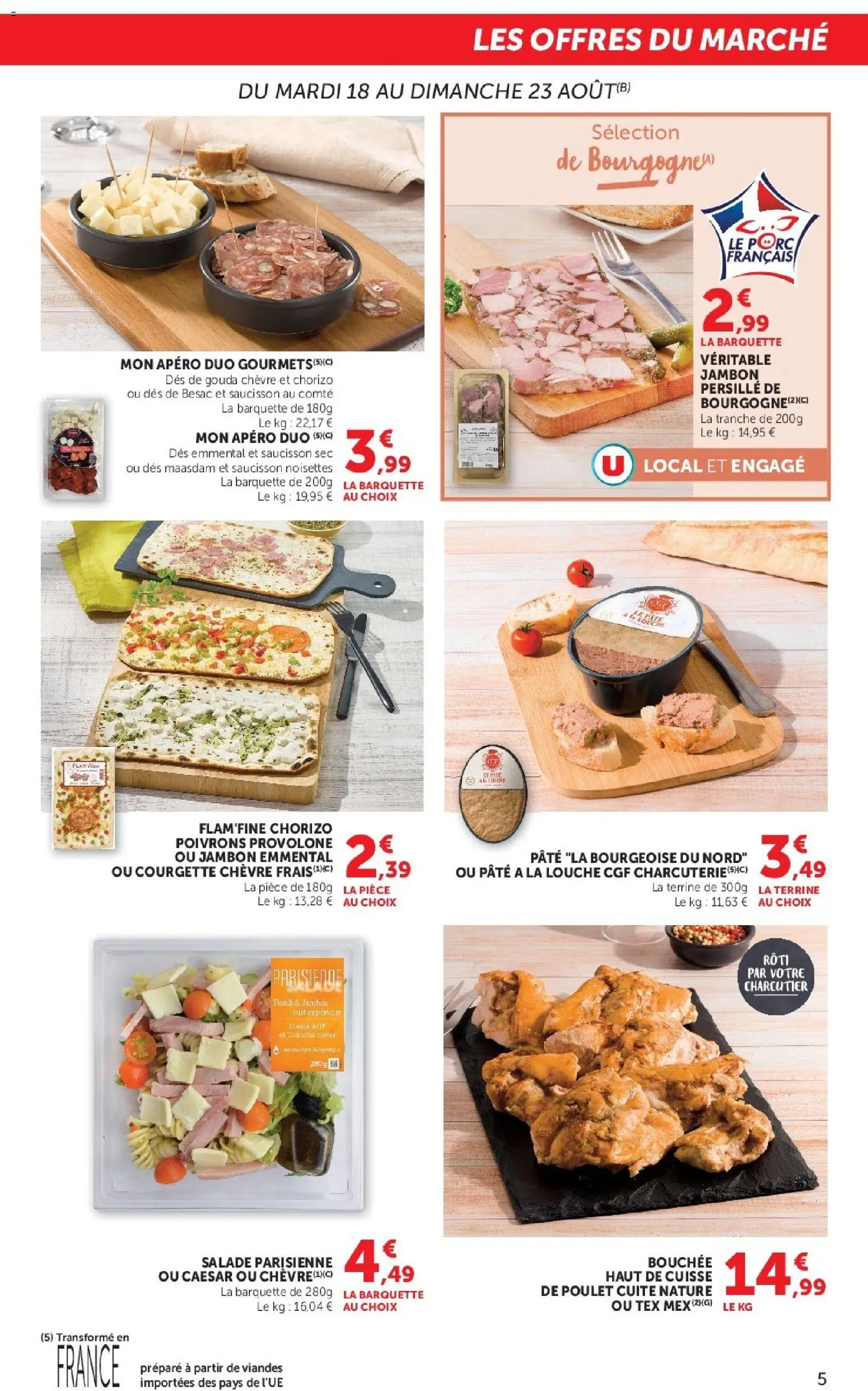 {H1} | Page: 5 | Produits: Cuisse, Courgette, Bourgogne, Pâte