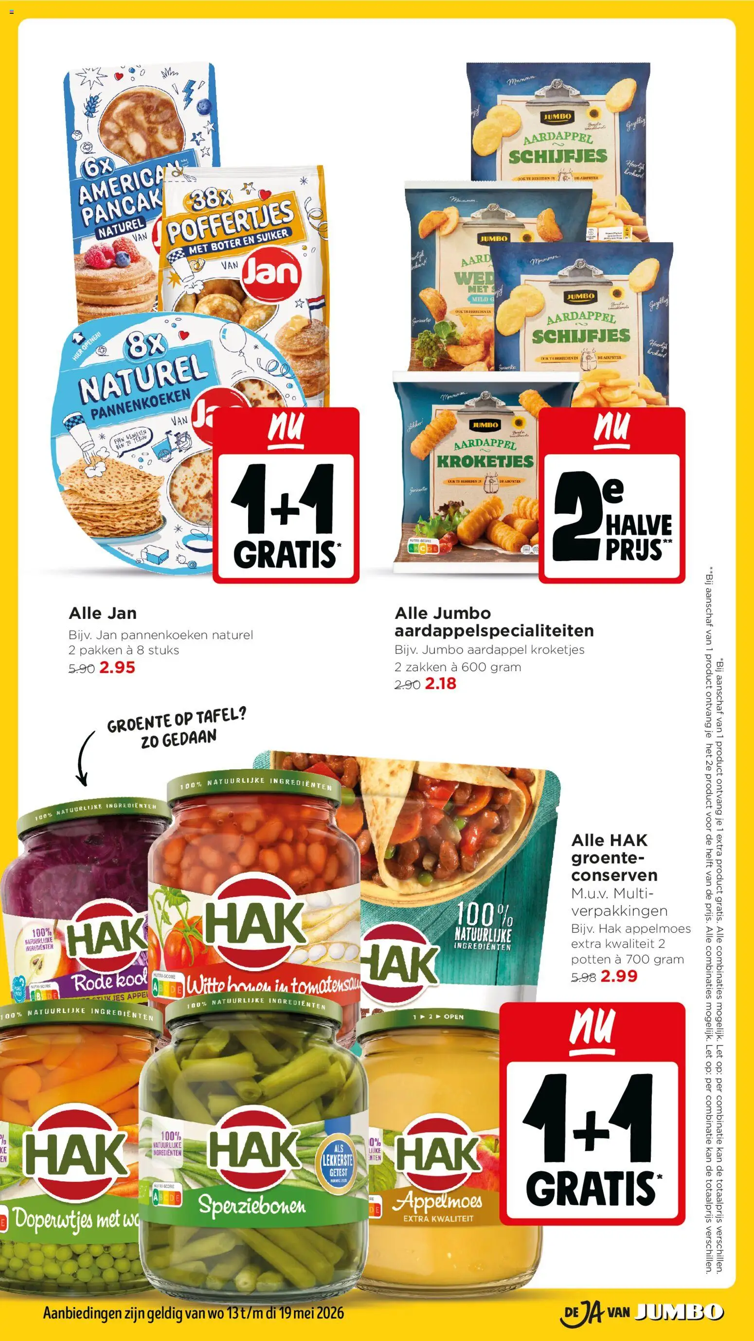 {H1} | Pagina: 9 | Producten: Aardappel, Boter, Pannenkoeken, Appel