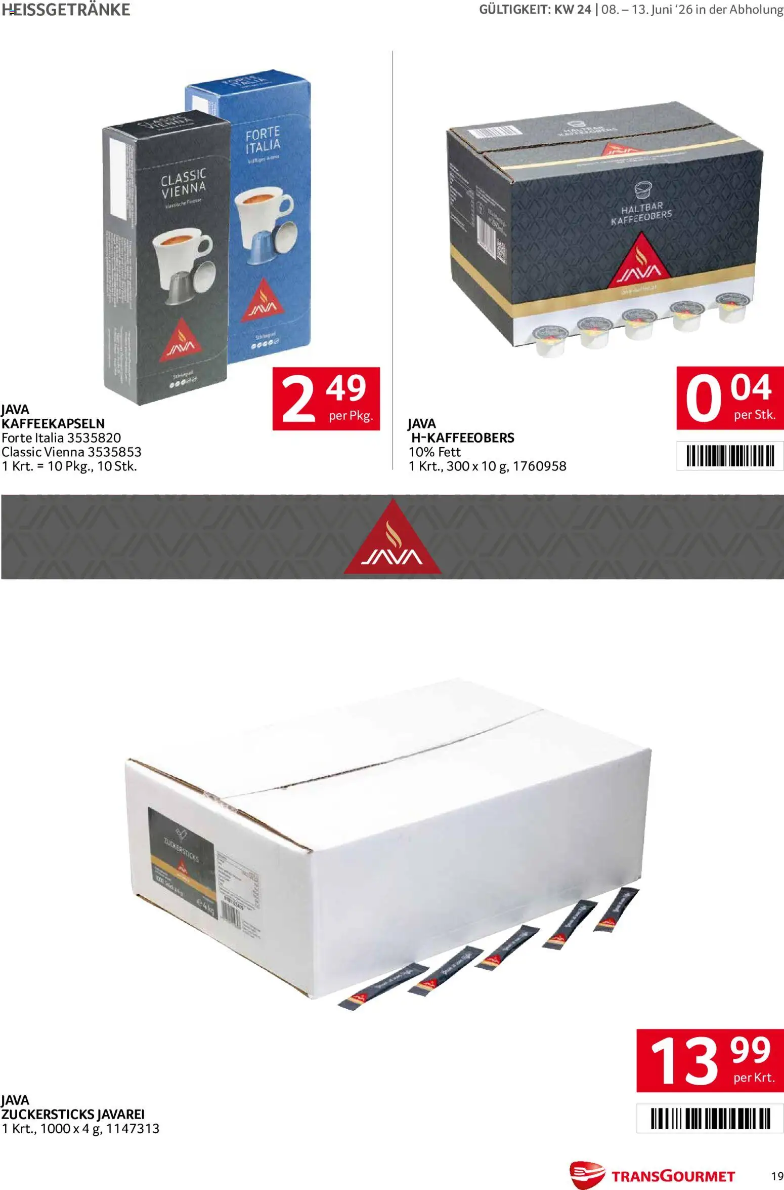 Transgourmet Flugblatt gültig ab 08.06.2026 | Seite: 19