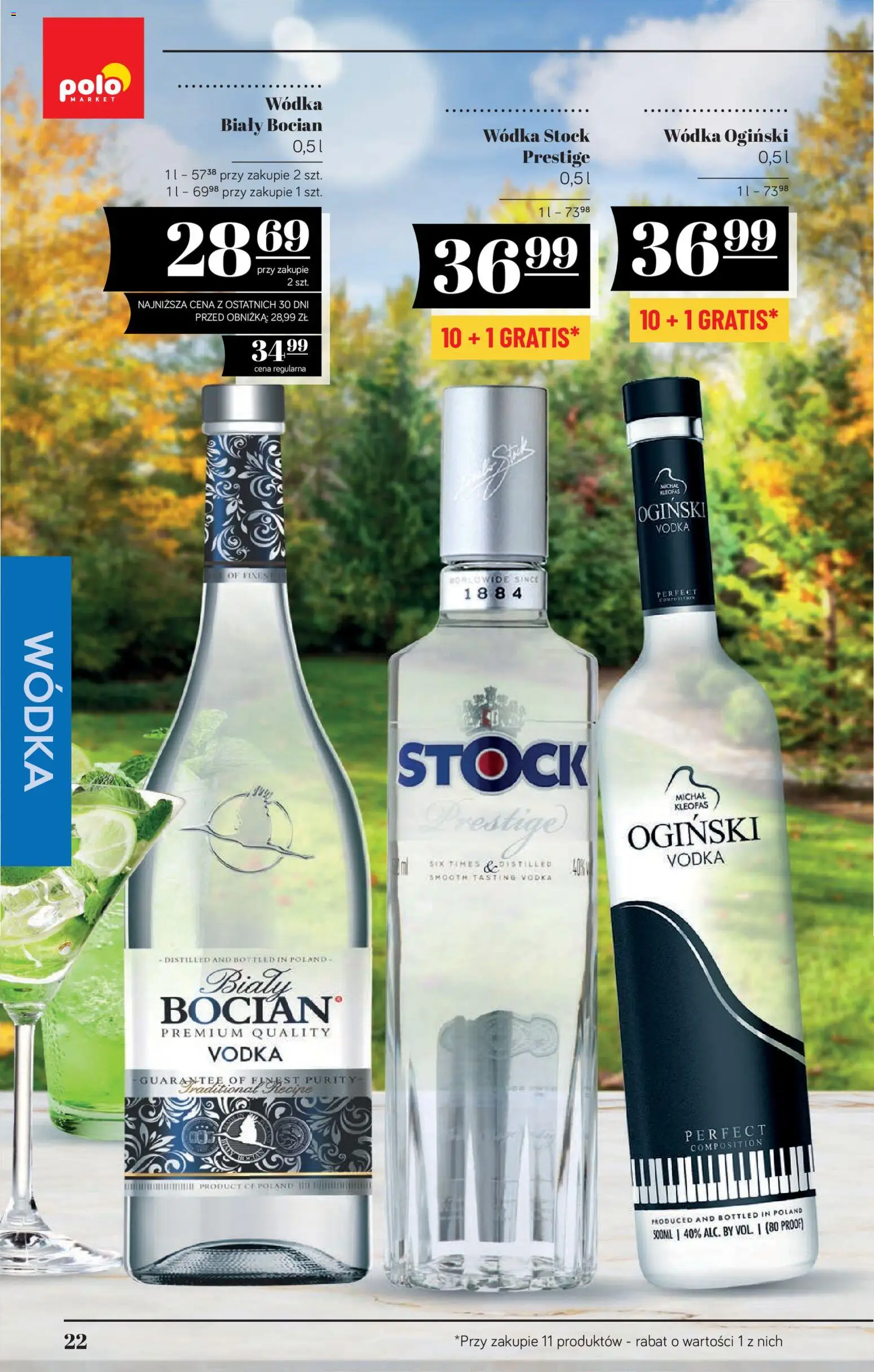 POLOmarket katalog - Alkoholi od 08.10.2026 | Strona: 22 | Produkty: Ogiński, Wódka Stock, Wódka Ogiński, Wódka