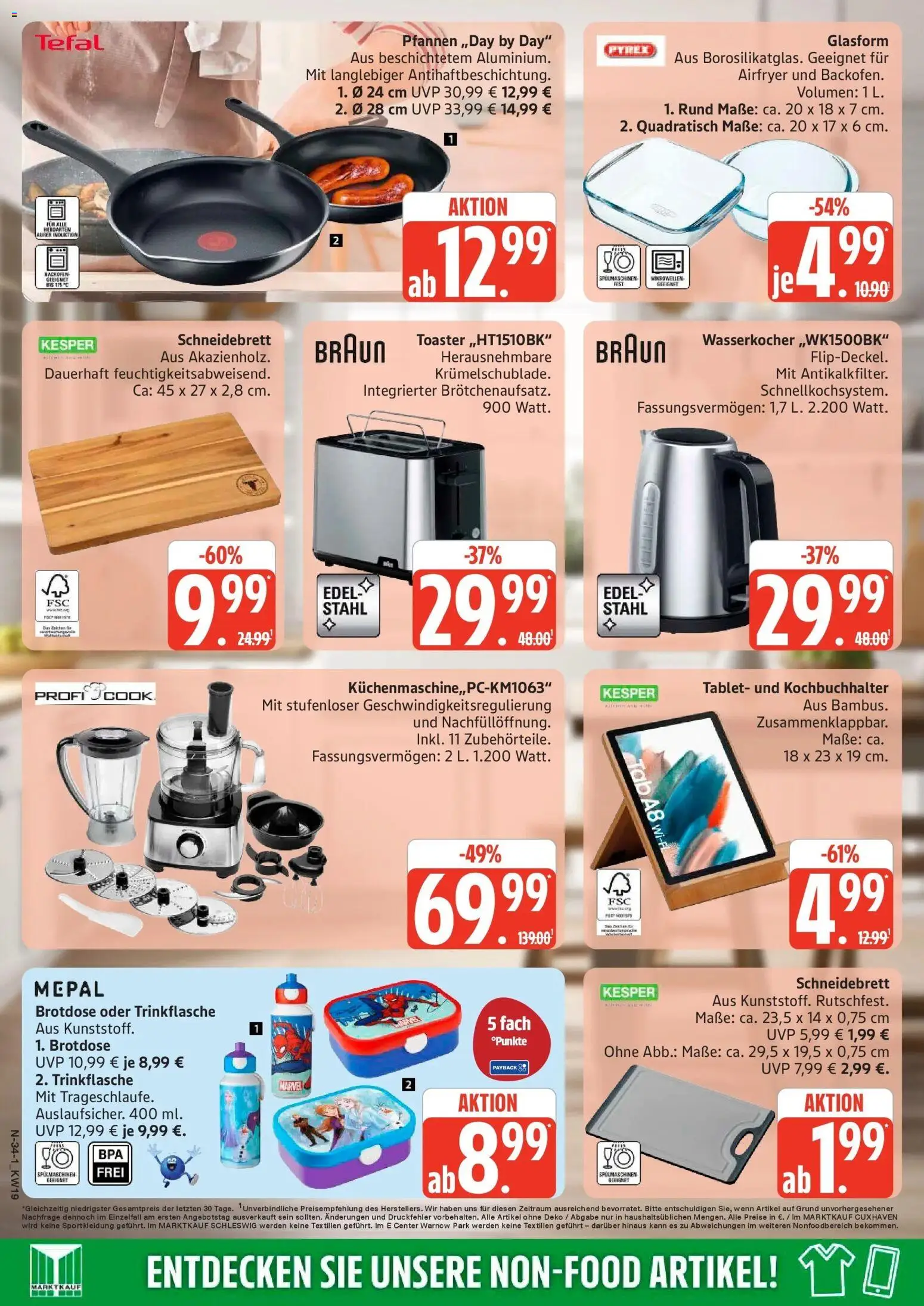 Marktkauf Prospekt Schleswig	 – gültig ab 04.05.2026 | Seite: 38 | Produkte: Wasserkocher, Toaster, Tablet