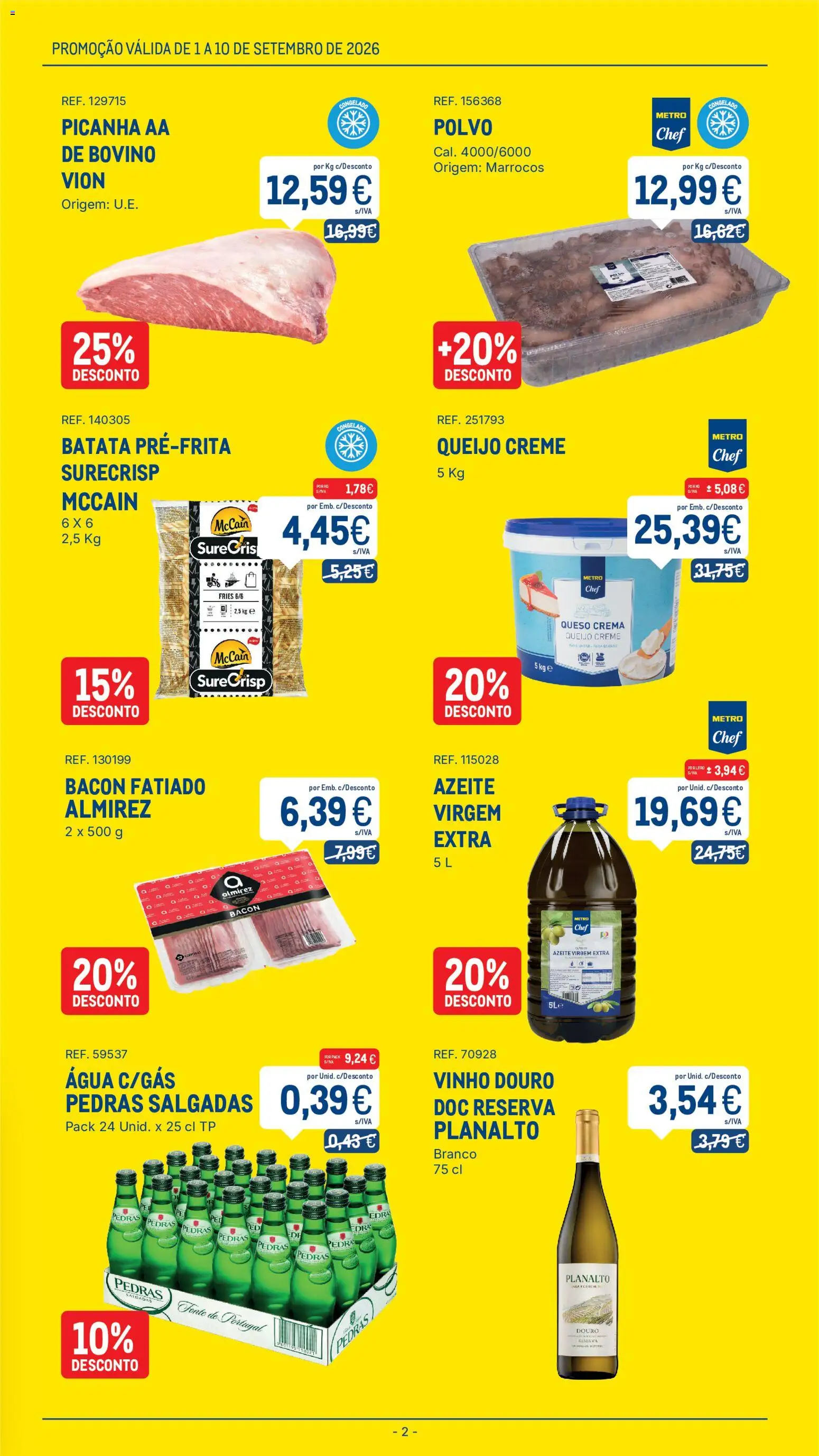 Makro 10 Dias 10 Ofertas │ válido de 01/09/2026 | Página: 2 | Produtos: Azeite, Queijo, Vinho, Creme