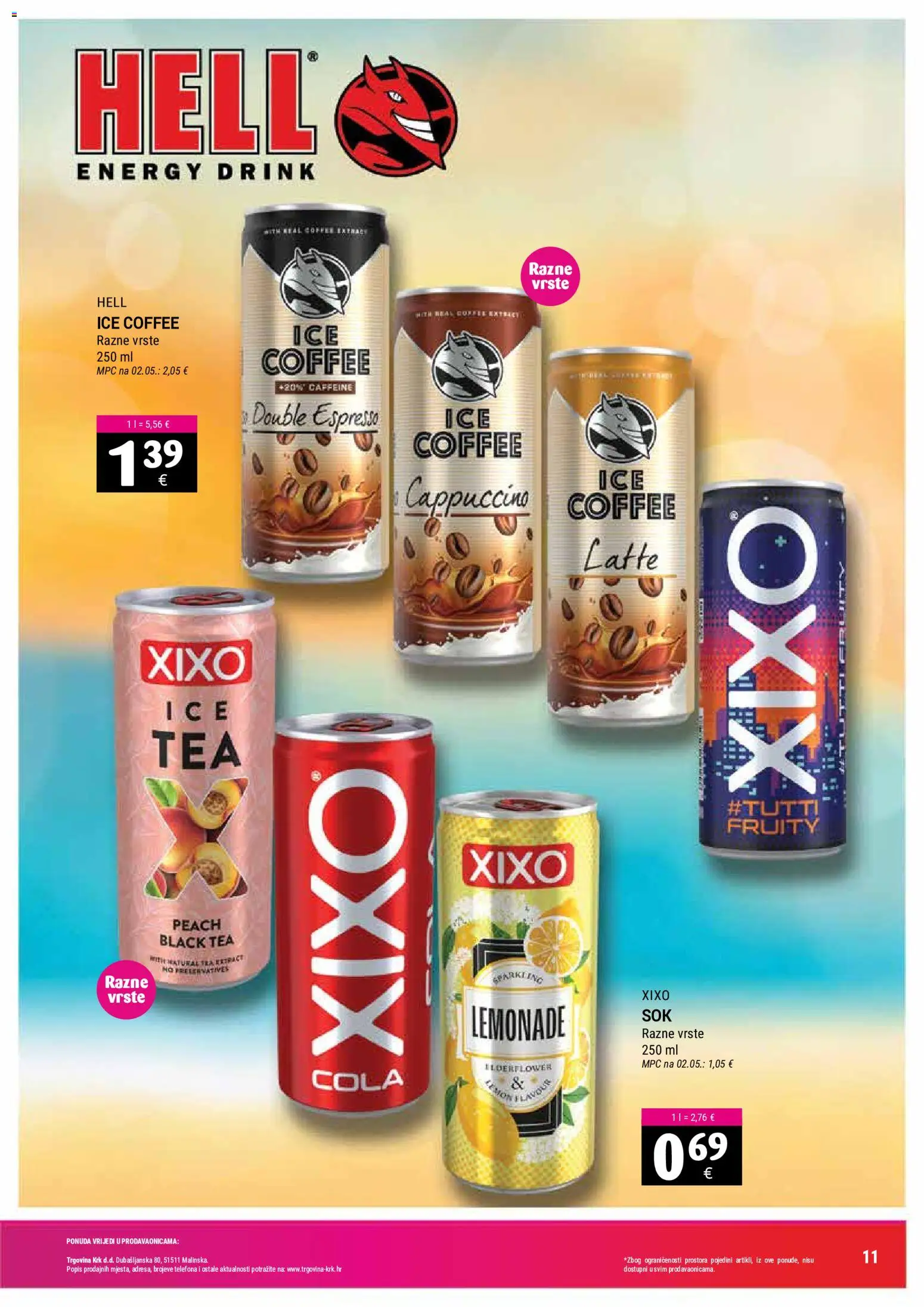 Trgovina Krk katalog | vrijedi od 16.07.2026 | Stranica: 11 | Proizvodi: Hell, Cappuccino