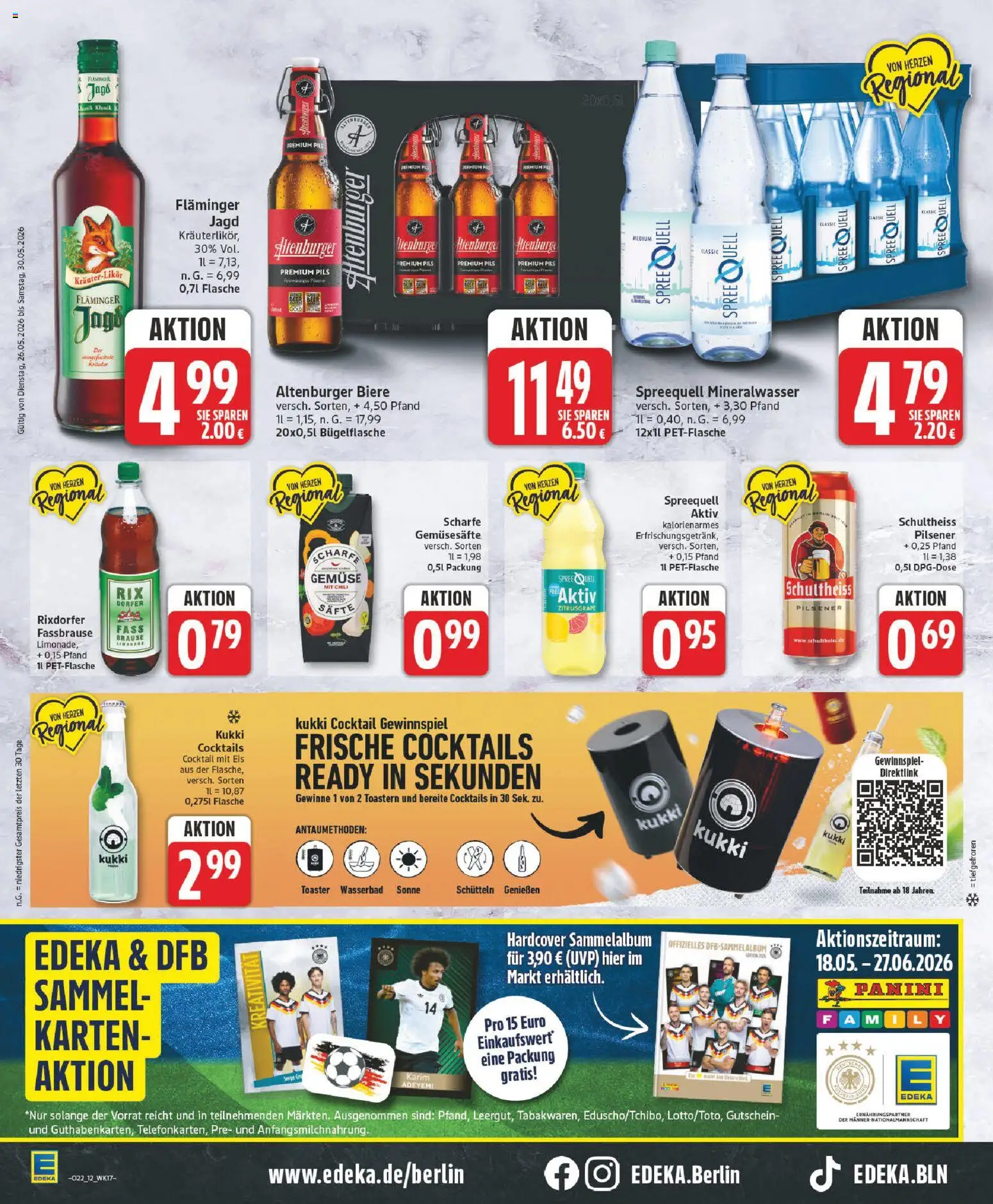 Edeka Prospekt – gültig ab 26.05.2026 | Seite: 12 | Produkte: Toaster, Chili, Fassbrause, Eis