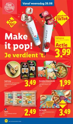 Lidl folder week 35 - Voorbeeld van een folder van Lidl, geldig van 24-08-2026 | Pagina: 21 | Producten: Zalm, Guacamole, Sushi, Sojasaus