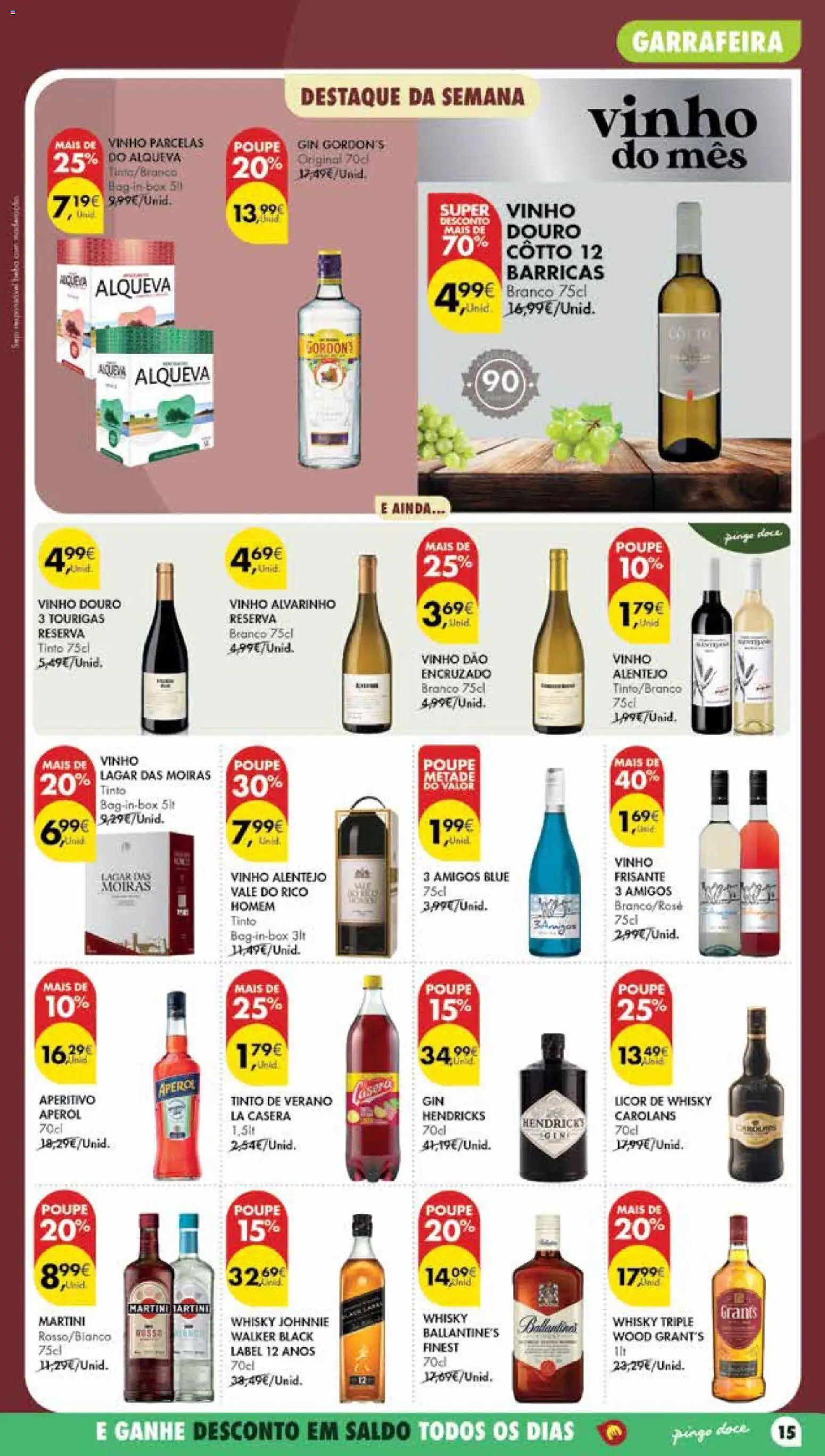 Pingo Doce Poupe Esta Semana Madeira │ válido de 07/07/2026 | Página: 15 | Produtos: Whisky, Licor, Vinho, Gin