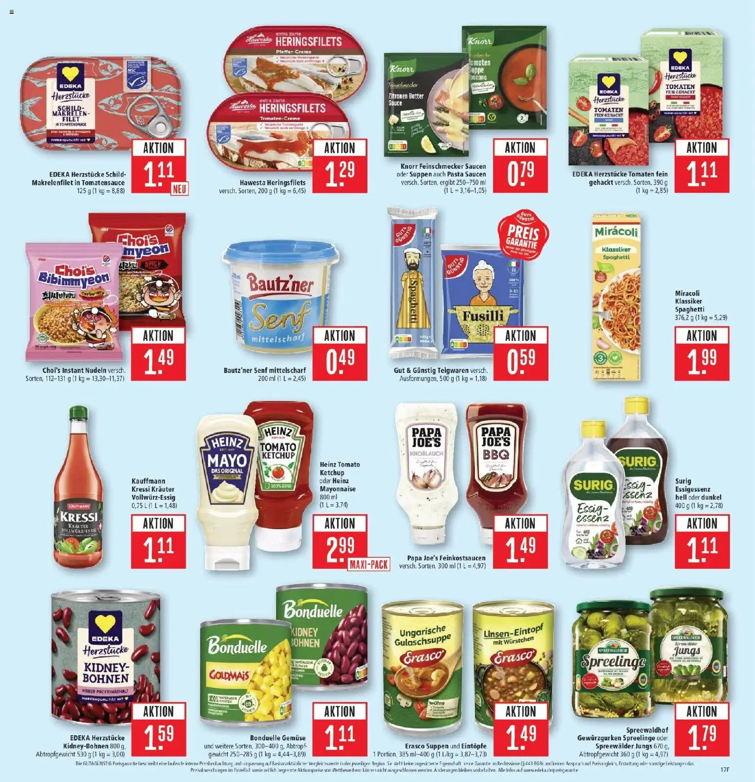 Marktkauf Prospekt Heidenheim (ab 21.09.2026) » Angebote online | Seite: 21 | Produkte: Spaghetti, Mayonnaise, Nudeln, Erasco
