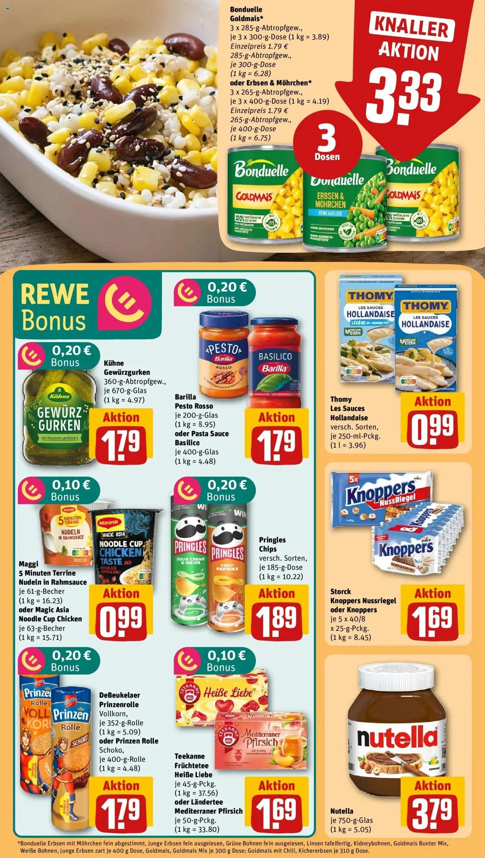 Rewe Prospekt Weissenhorn	 – gültig ab 10.05.2026 | Seite: 15 | Produkte: Barilla pesto, Chili, Teekanne, Knoppers