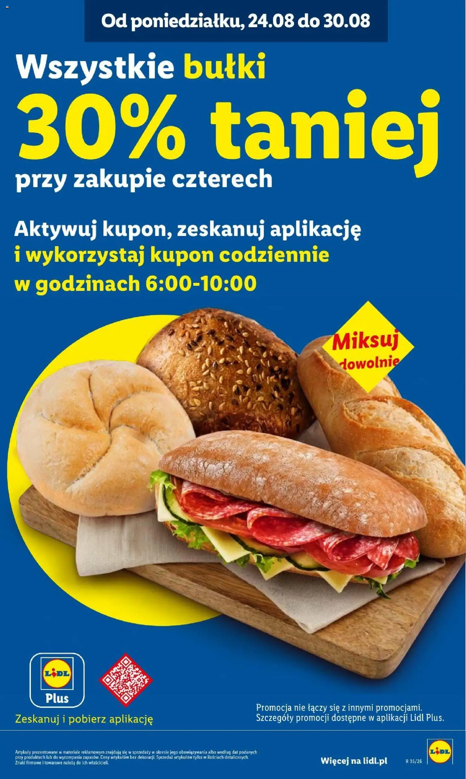 Lidl gazetka od 24.08.2026 | Strona: 19 | Produkty: Bułki