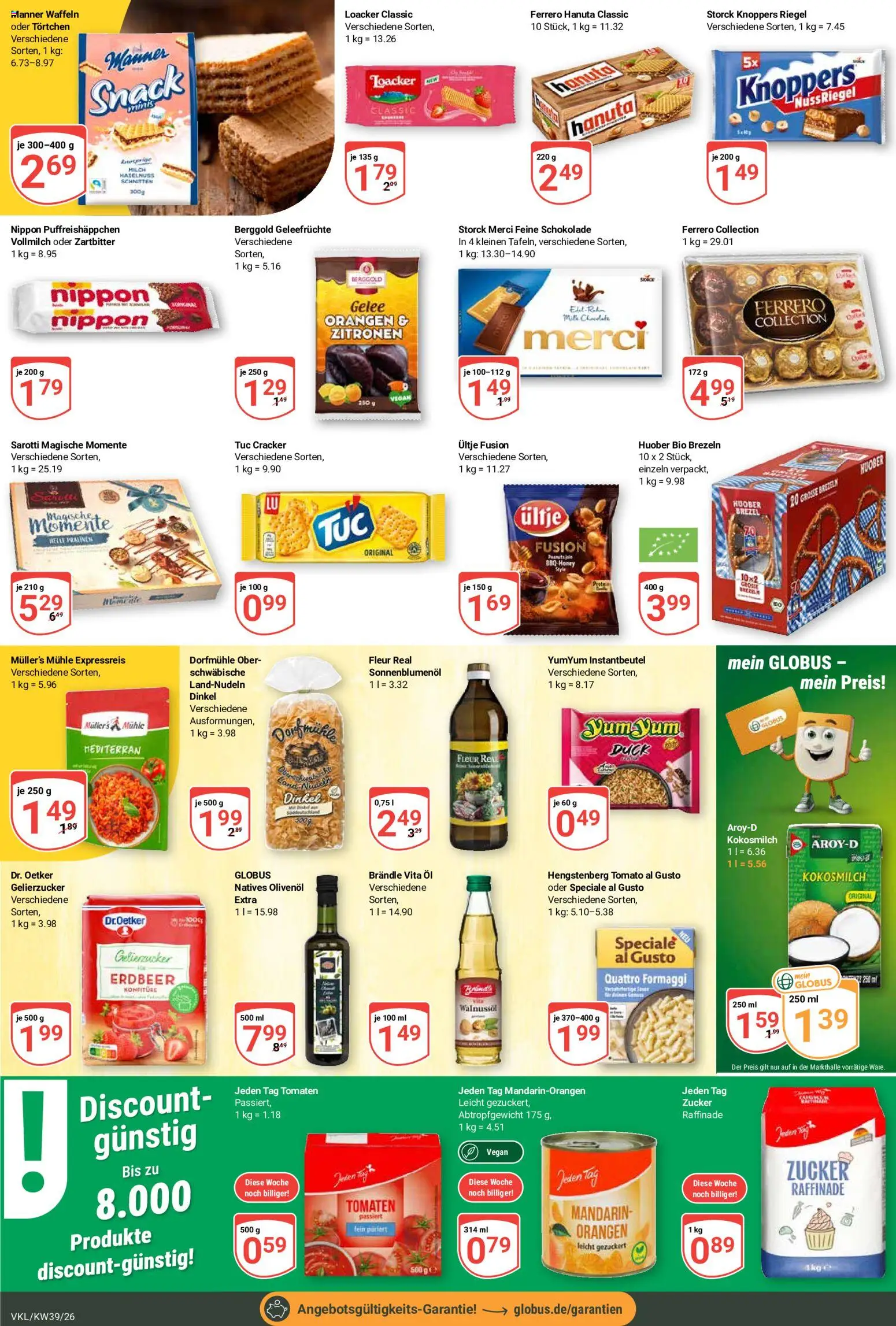 Globus Prospekt Völklingen – gültig ab 21.09.2026 | Seite: 17 | Produkte: Gelierzucker, Tomaten, Waffeln, Zitronen