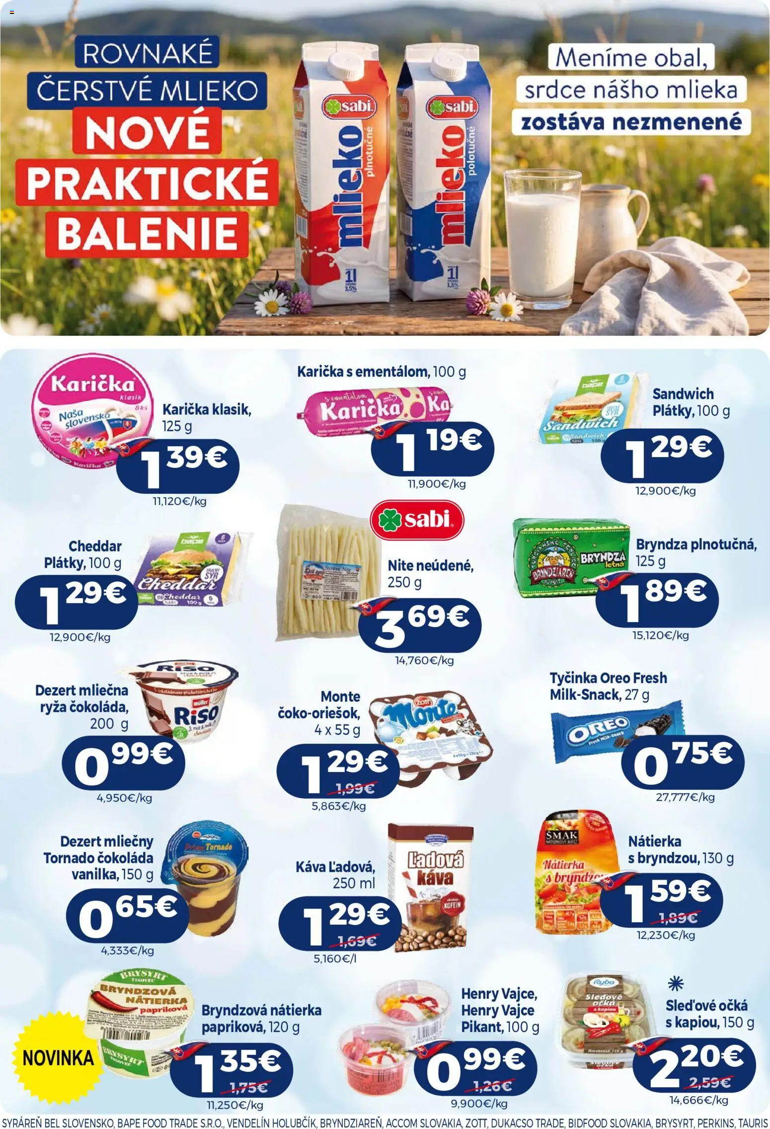 Nové Milk Agro akcie – leták je platný od 16.09.2026 | Strana: 6 | Produkty: Káva, Čokoláda, Oreo, Dezert