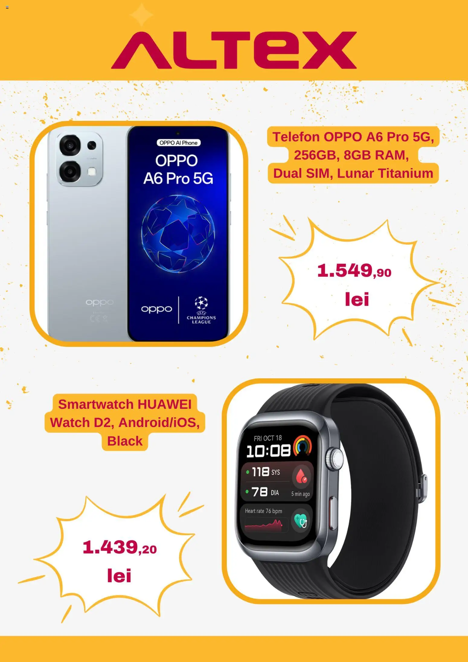 Noul catalog Altex – valabil de la 23.07.2026 | Pagină: 2 | Produse: Telefon, Smartwatch, Black