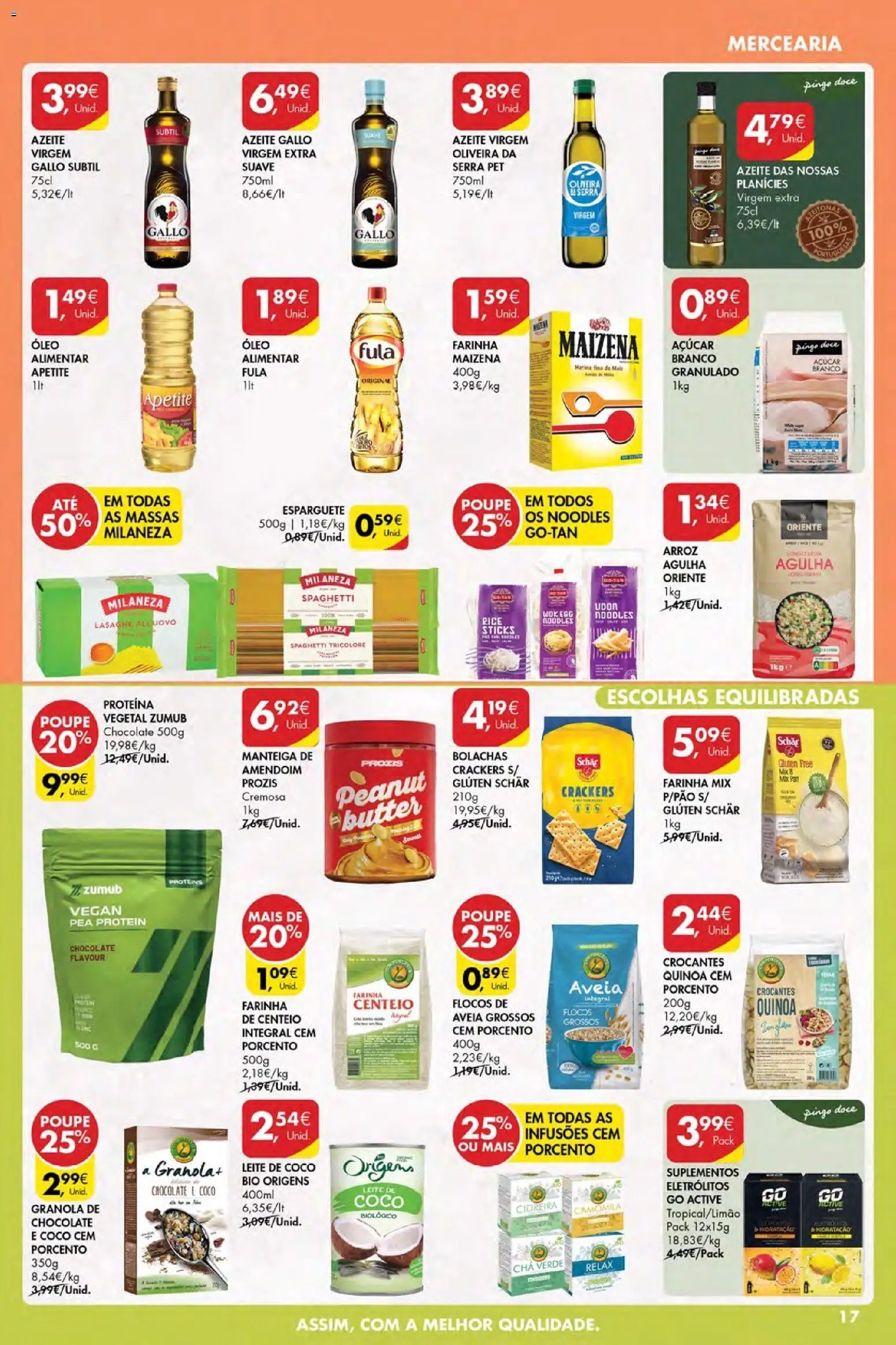 Pingo Doce Poupe Esta Semana Açores │ válido de 30.04.2026 | Página: 17 | Produtos: Azeite, Leite, Pão, Chocolate
