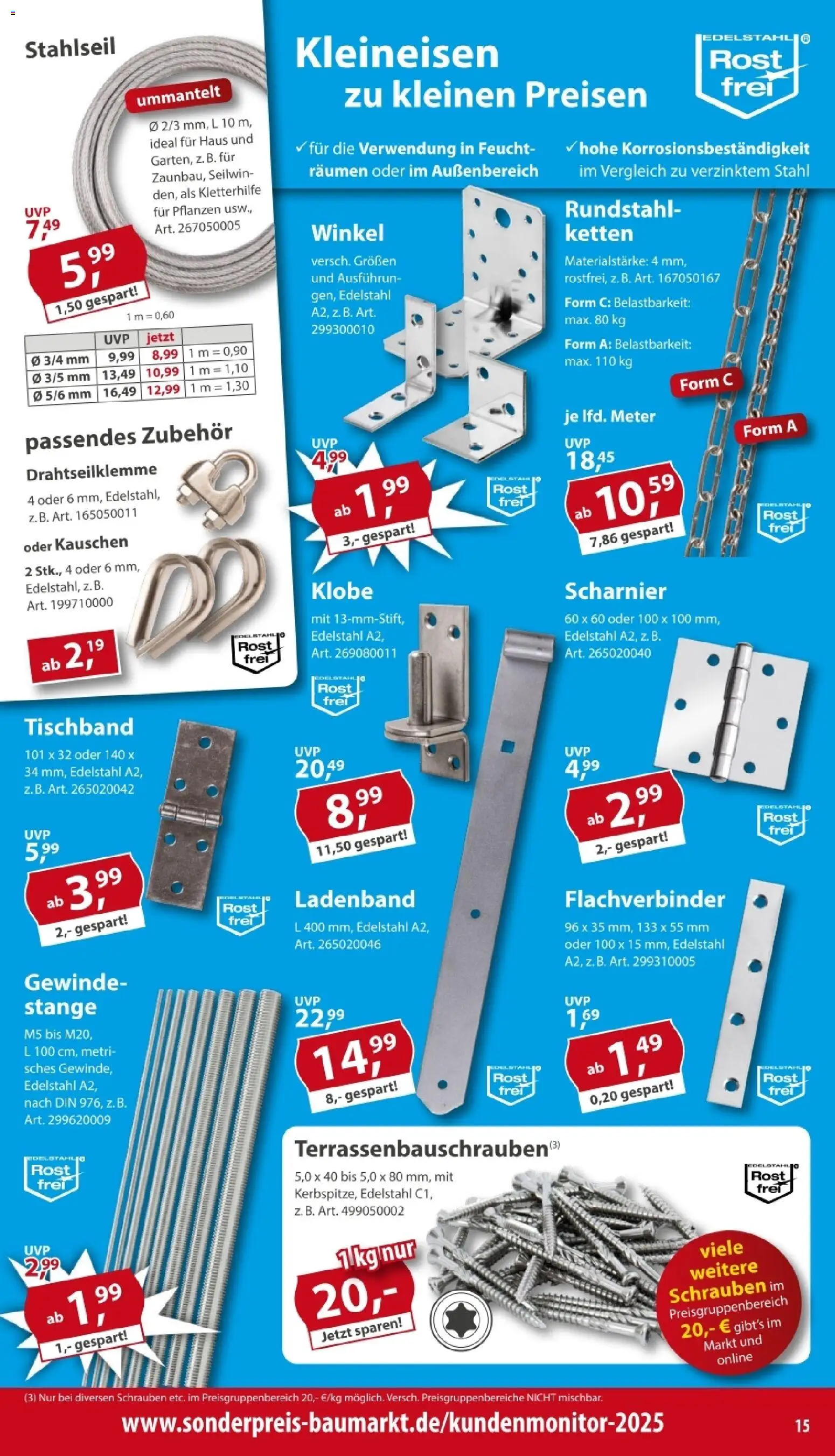 Sonderpreis Baumarkt Prospekt – gültig ab 01.08.2026 | Seite: 15