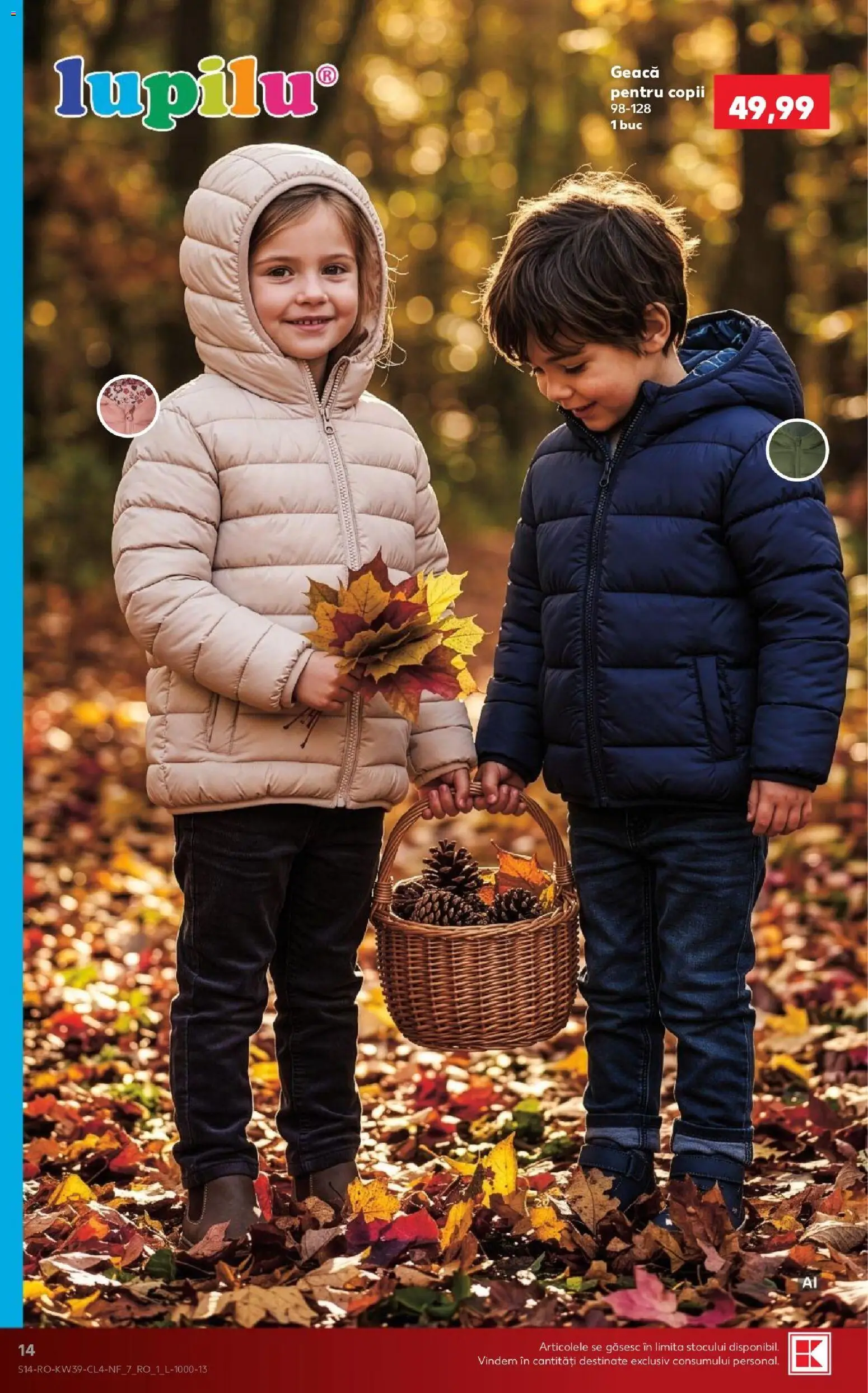 Noul catalog Kaufland – valabil de la 23.09.2026 | Pagină: 14 | Produse: Geacă