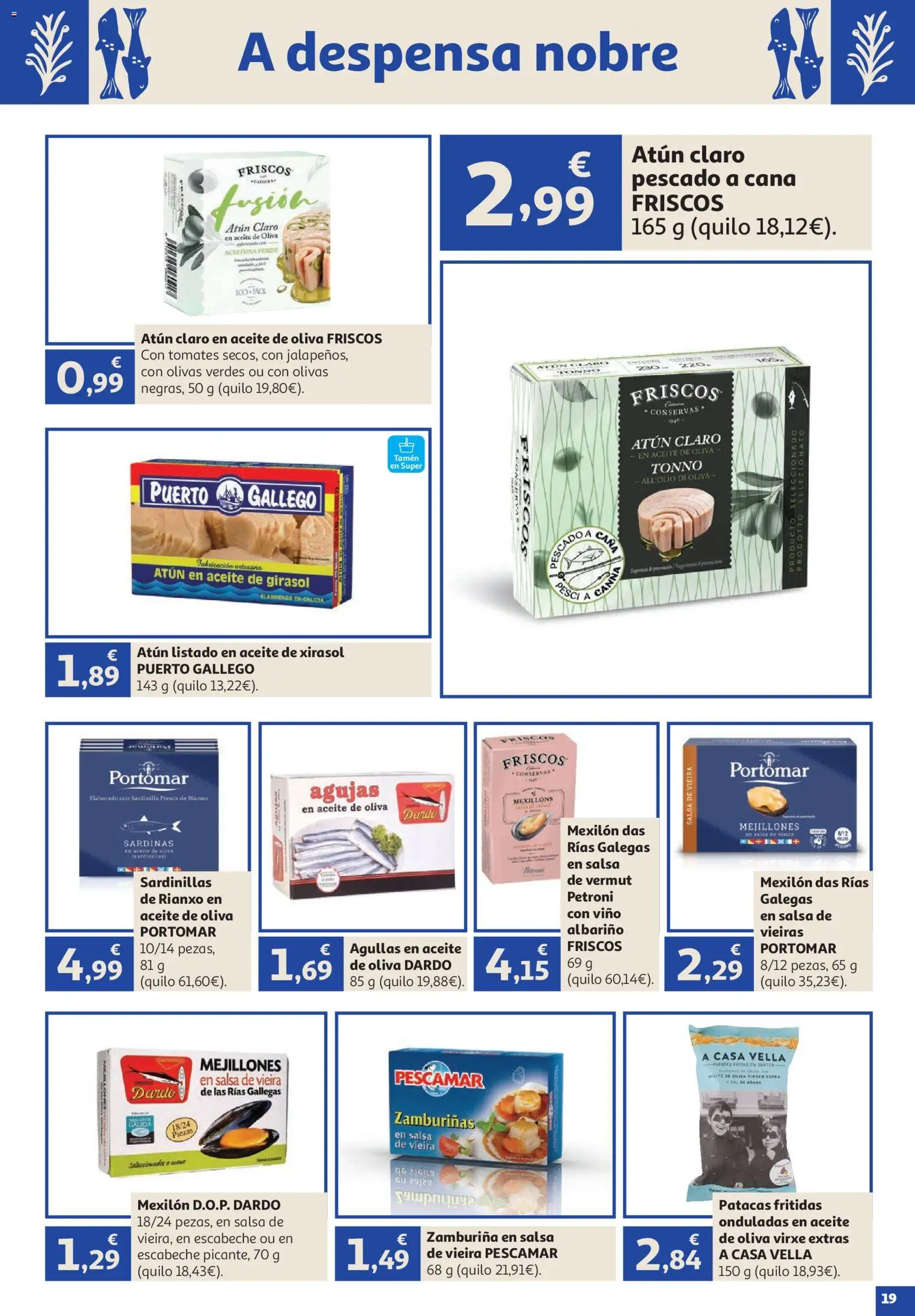 Alcampo Vive Galicia │ válido desde el 23/07/2026 | Página: 19 | Productos: Aceite, Vino, Tomates, Atún claro